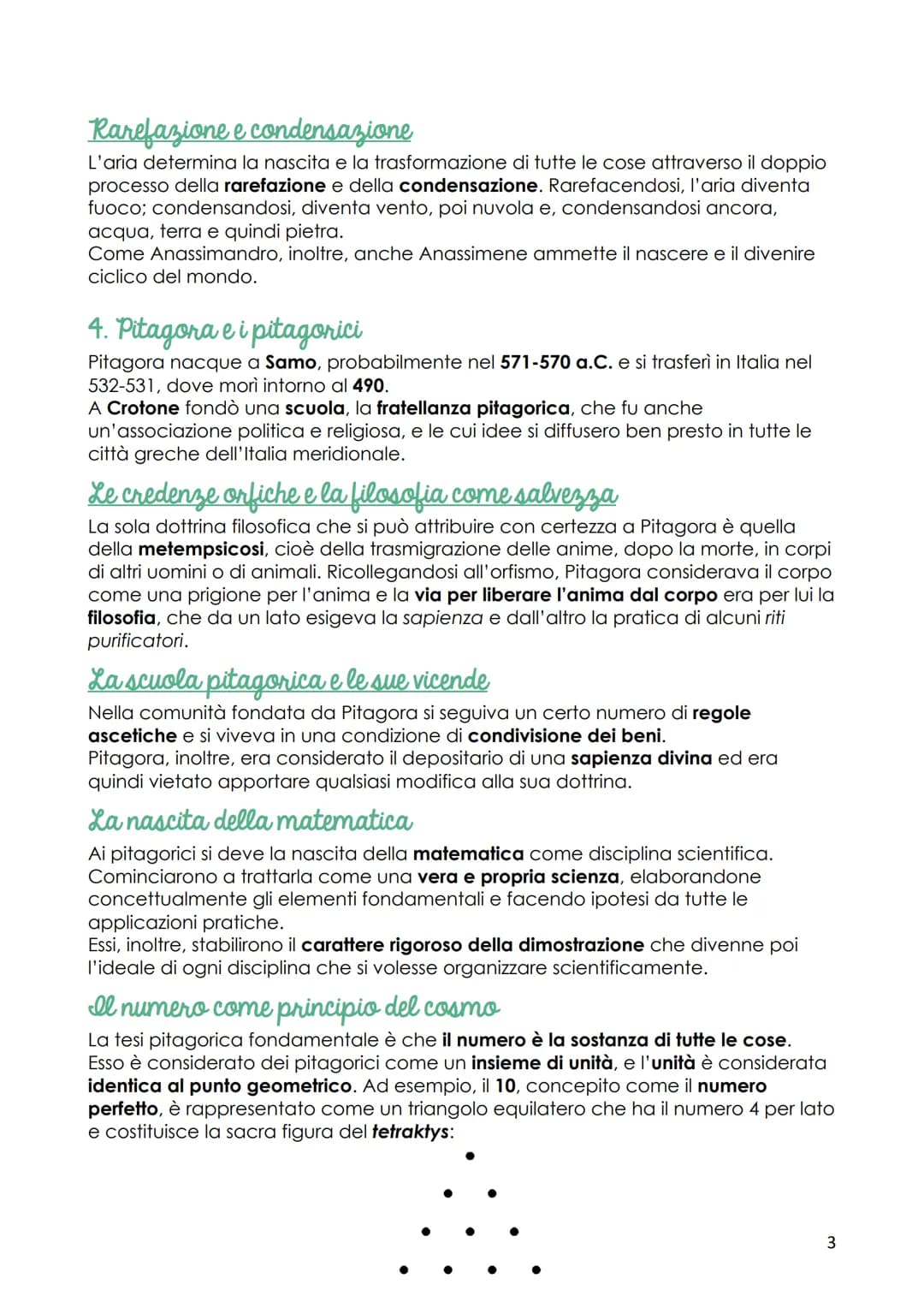 I primi filosofi
La scuola di mileto
L'ambito in cui si impegnano i primi filosofi è quello della ricerca dell'arché, vale a
dire del princi