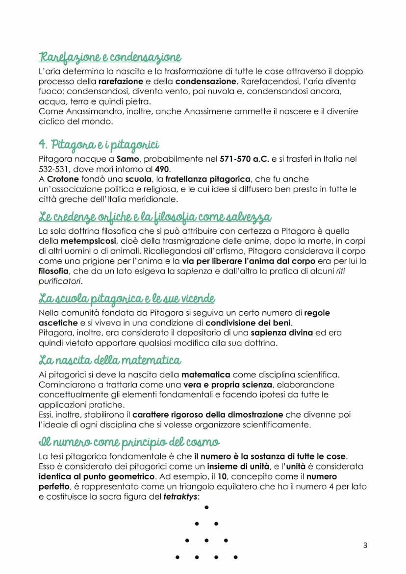 I primi filosofi
La scuola di mileto
L'ambito in cui si impegnano i primi filosofi è quello della ricerca dell'arché, vale a
dire del princi