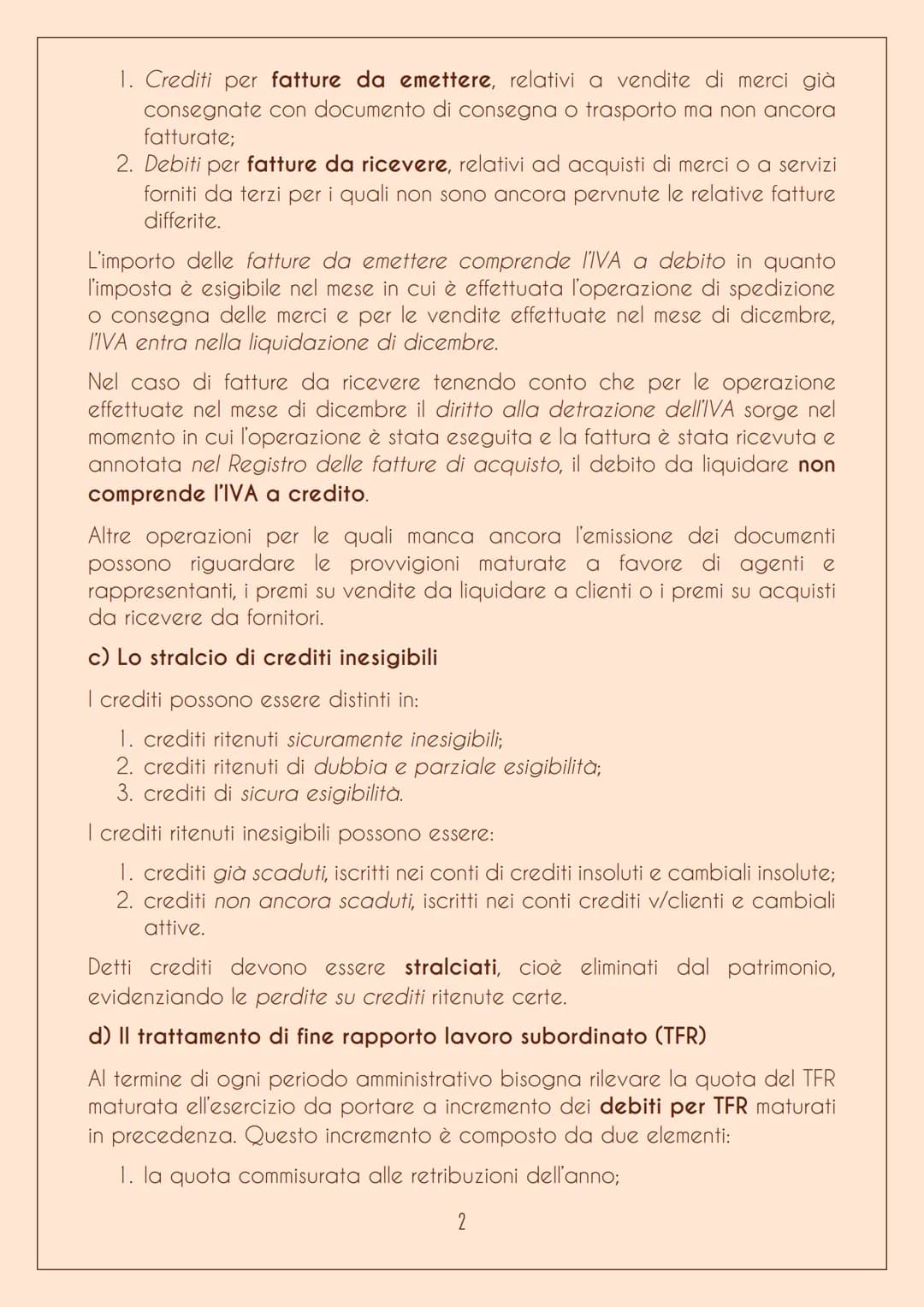 LE SCRITTURE DI ASSESTAMENTO
Le scritture di assestamento dei conti permettono di determinare
contemporaneamente la competenza economica dei