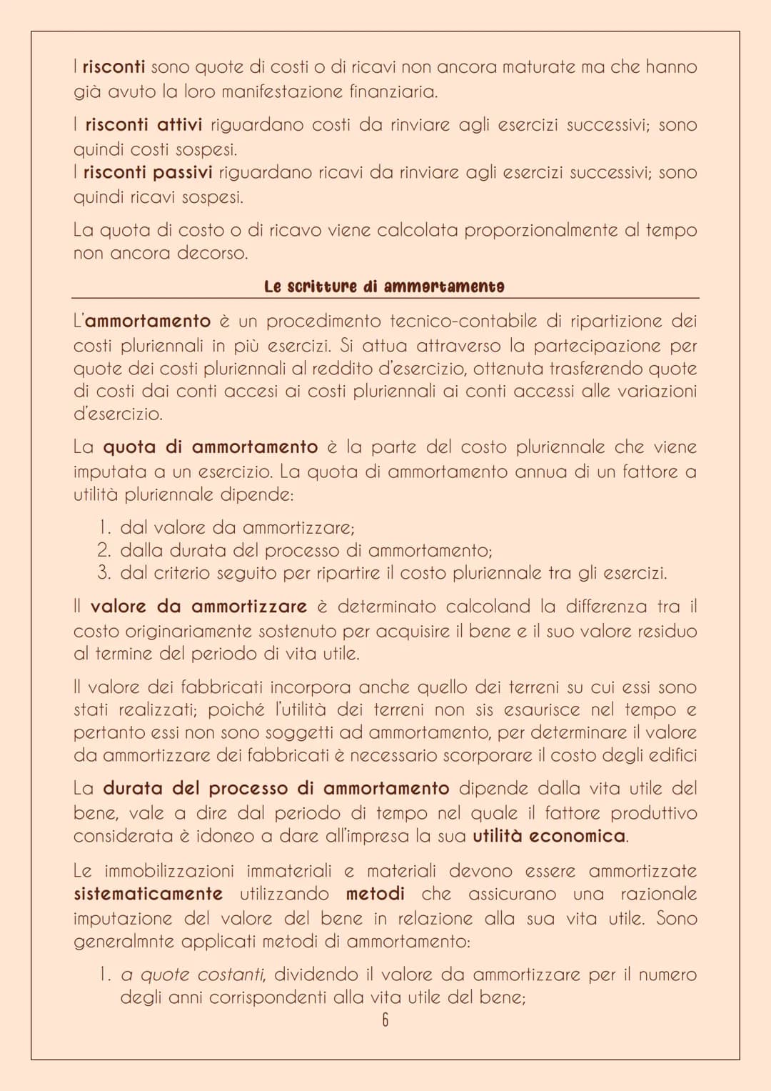 LE SCRITTURE DI ASSESTAMENTO
Le scritture di assestamento dei conti permettono di determinare
contemporaneamente la competenza economica dei
