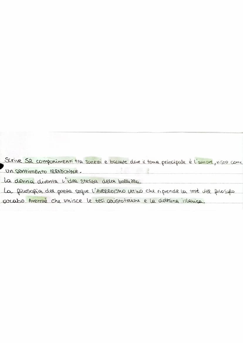 culmine dell'amor
Cortese
DOLCE STIL NUOVO
MAGGIORI ESPONENTI
1. Guido Cavalcanti
2. Dante Alighien.
3. Lapo Gianni
4. Dino Frescobaldi
5. C
