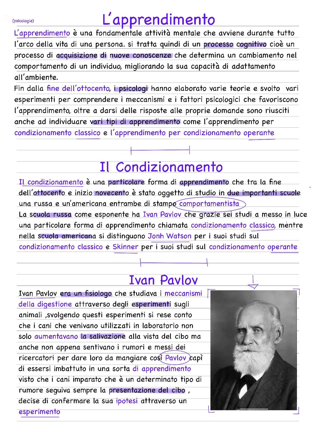 L'apprendimento: una guida