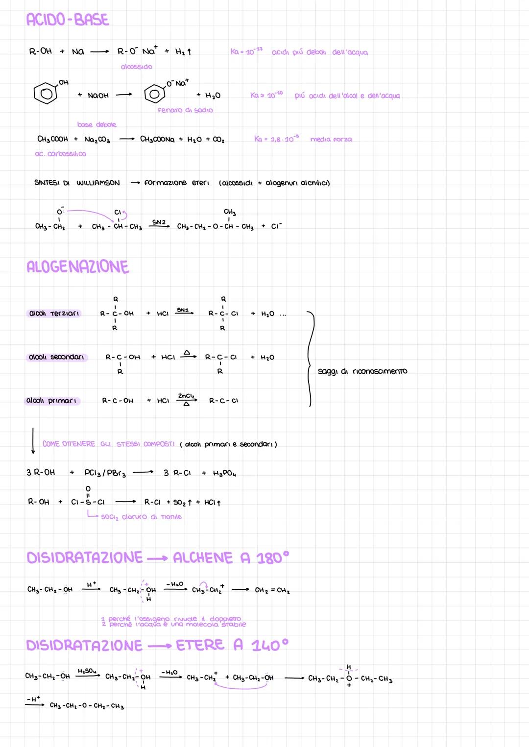 H
Gli alcoli - eteri
R- OH
OH
R-O-R
H
R
somiglianza con l'acqua
-alcoli
CH3 - CH2 - OH
FENOLI
↓
SOLUBILI IN ACQUA
CH3CH₂OH
CH3 - O - CH3
ALC