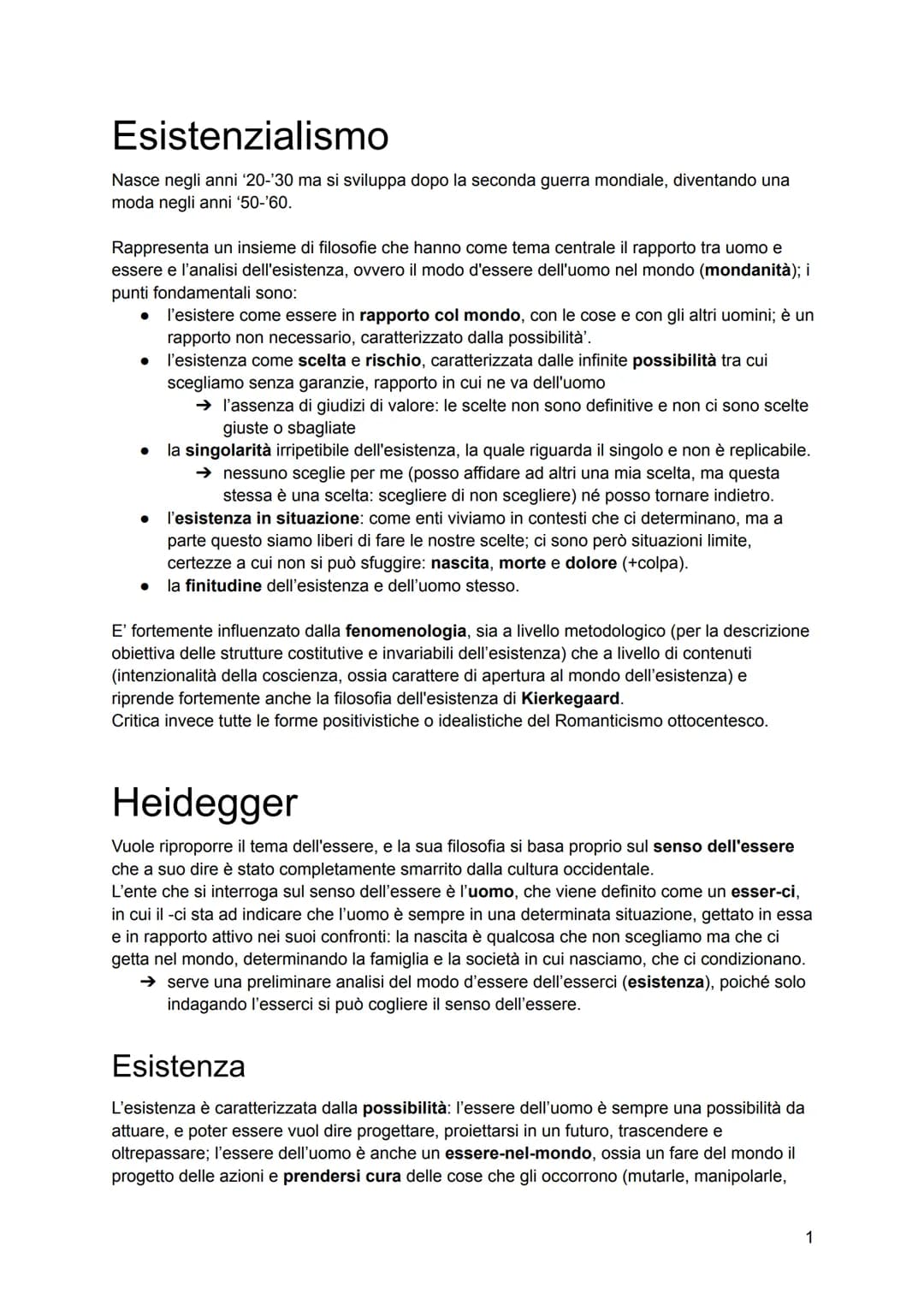 Heidegger, Sartre e Jaspers