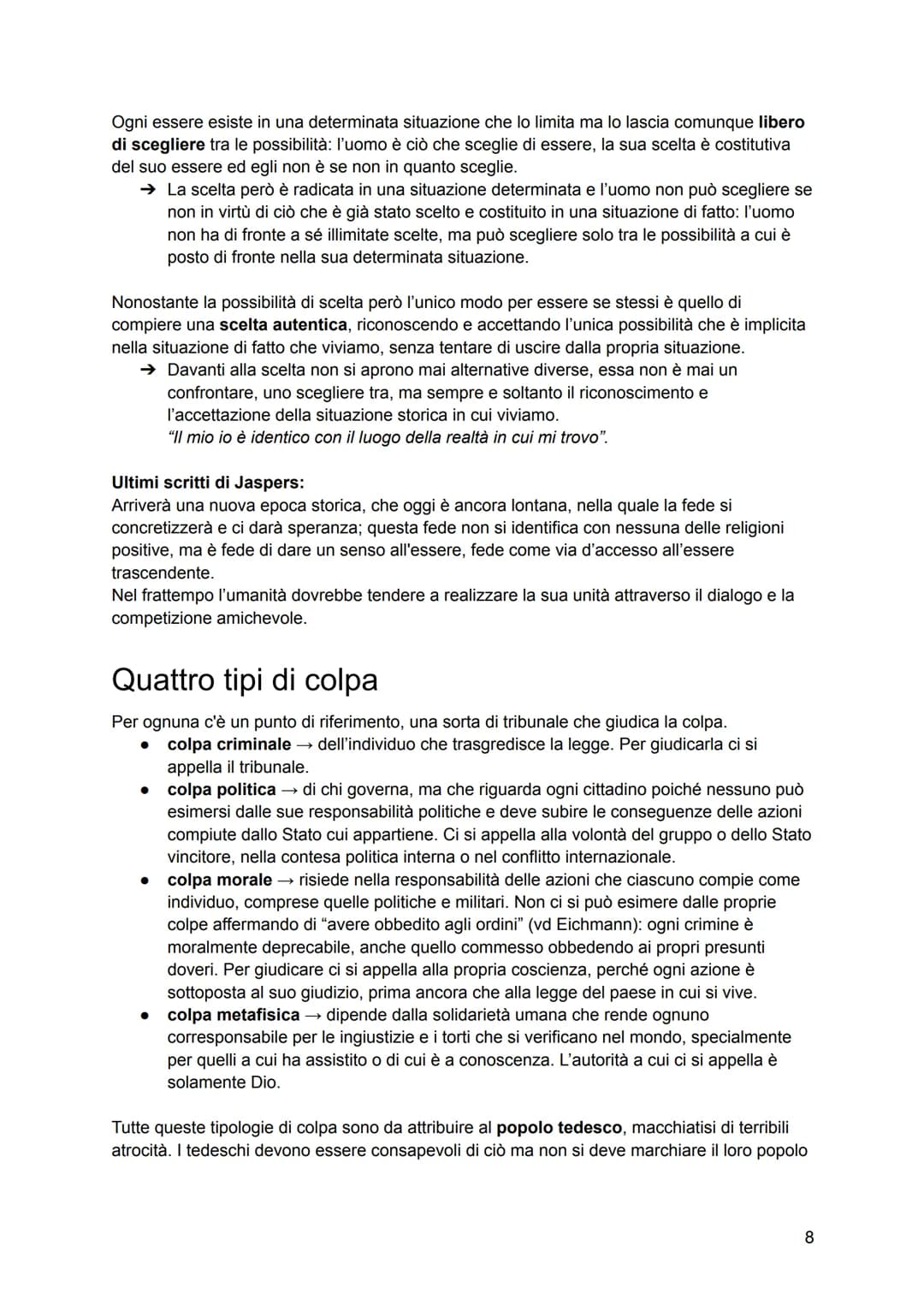 Esistenzialismo
Nasce negli anni '20-'30 ma si sviluppa dopo la seconda guerra mondiale, diventando una
moda negli anni '50-'60.
Rappresenta