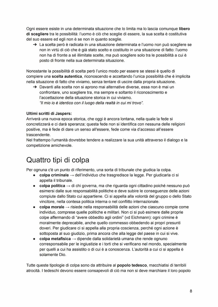 Esistenzialismo
Nasce negli anni '20-'30 ma si sviluppa dopo la seconda guerra mondiale, diventando una
moda negli anni '50-'60.
Rappresenta