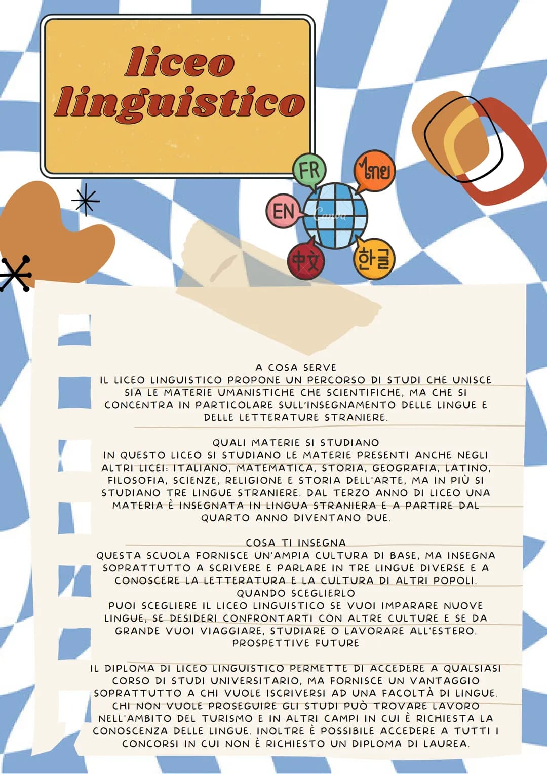 estudywithanna
Scelta
liceu
Sei in ansia per la scelta della
scuola superiore? Niente
panico! qui troverai tutti i licei
con le varie spiega
