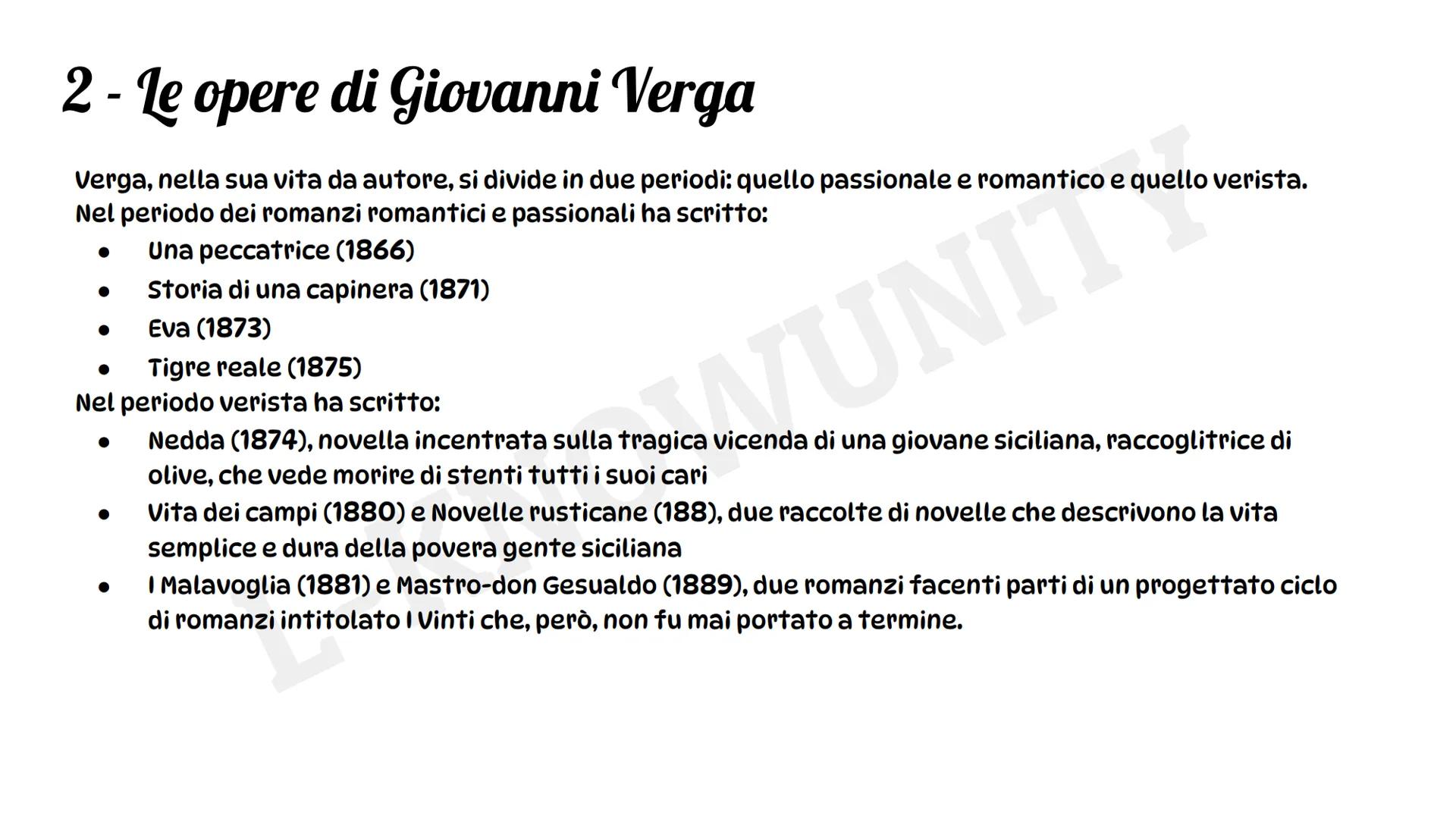 \“Giovanni Verga\”

La vita e le opere # 1 - La vita di Giovanni Verga

Giovanni nasce a Catania nel 1840 da una famiglia
di piccoli proprie