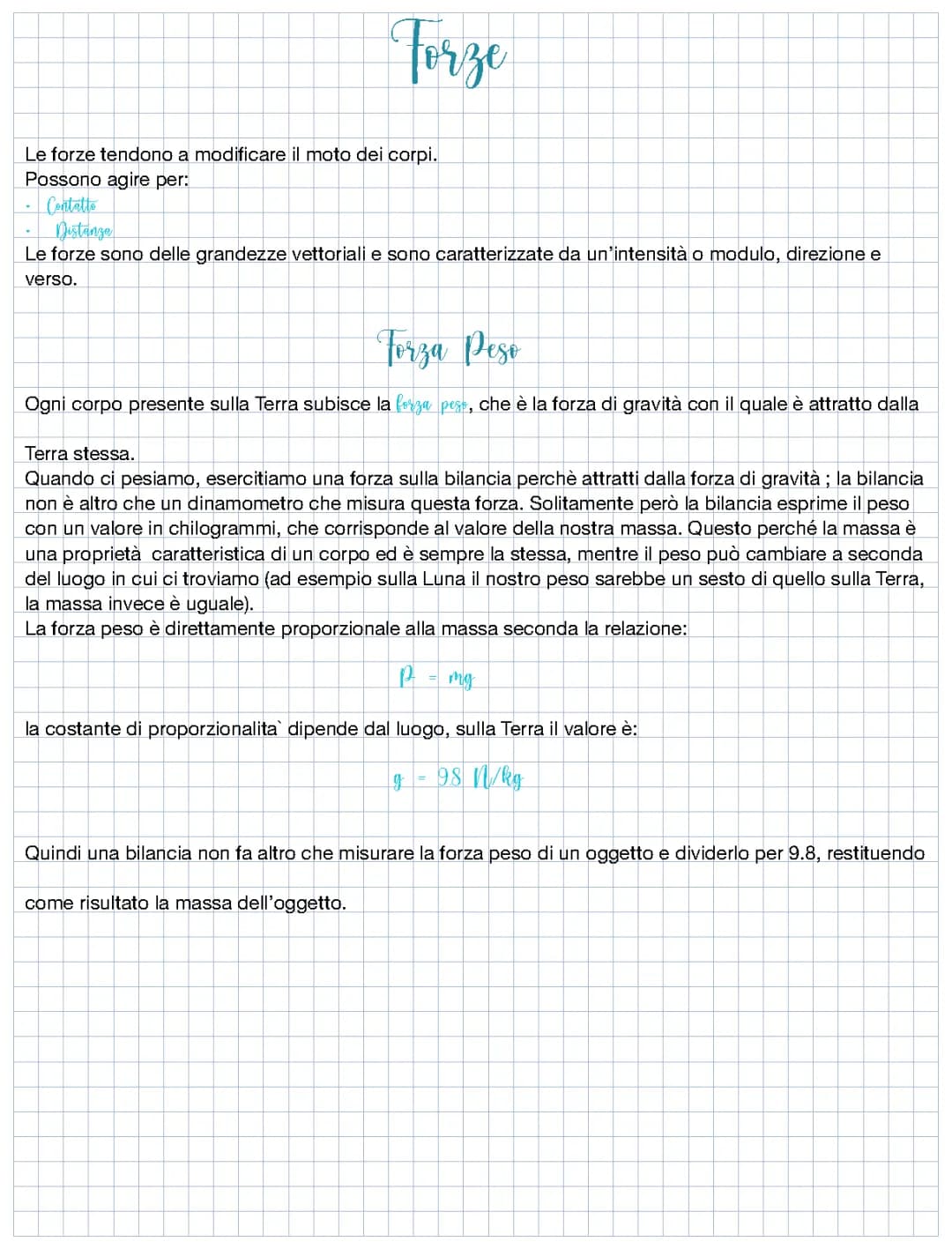 le forze 