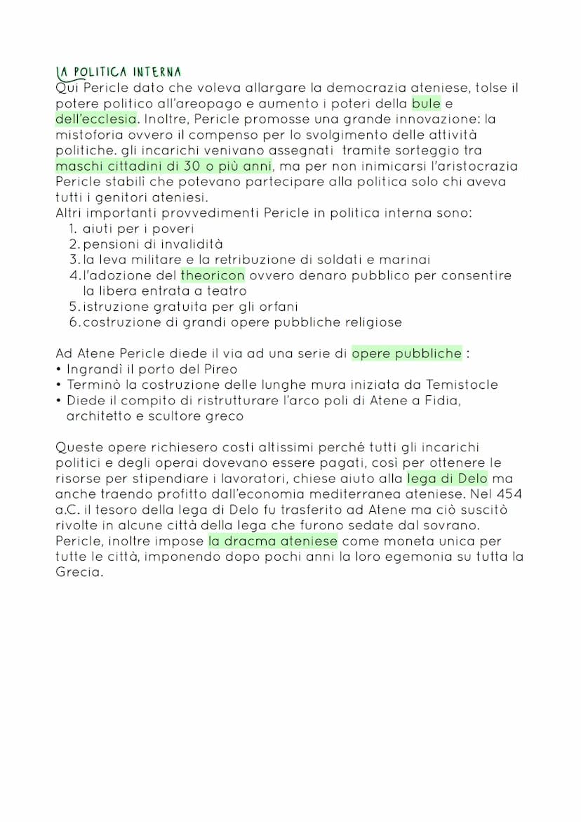 
<p>Dopo le guerre persiane, Atene si divise in due fazioni:</p>
<p><strong>Temistocle e Cimone</strong></p>
<ol>
<li>Temistocle rappresenta