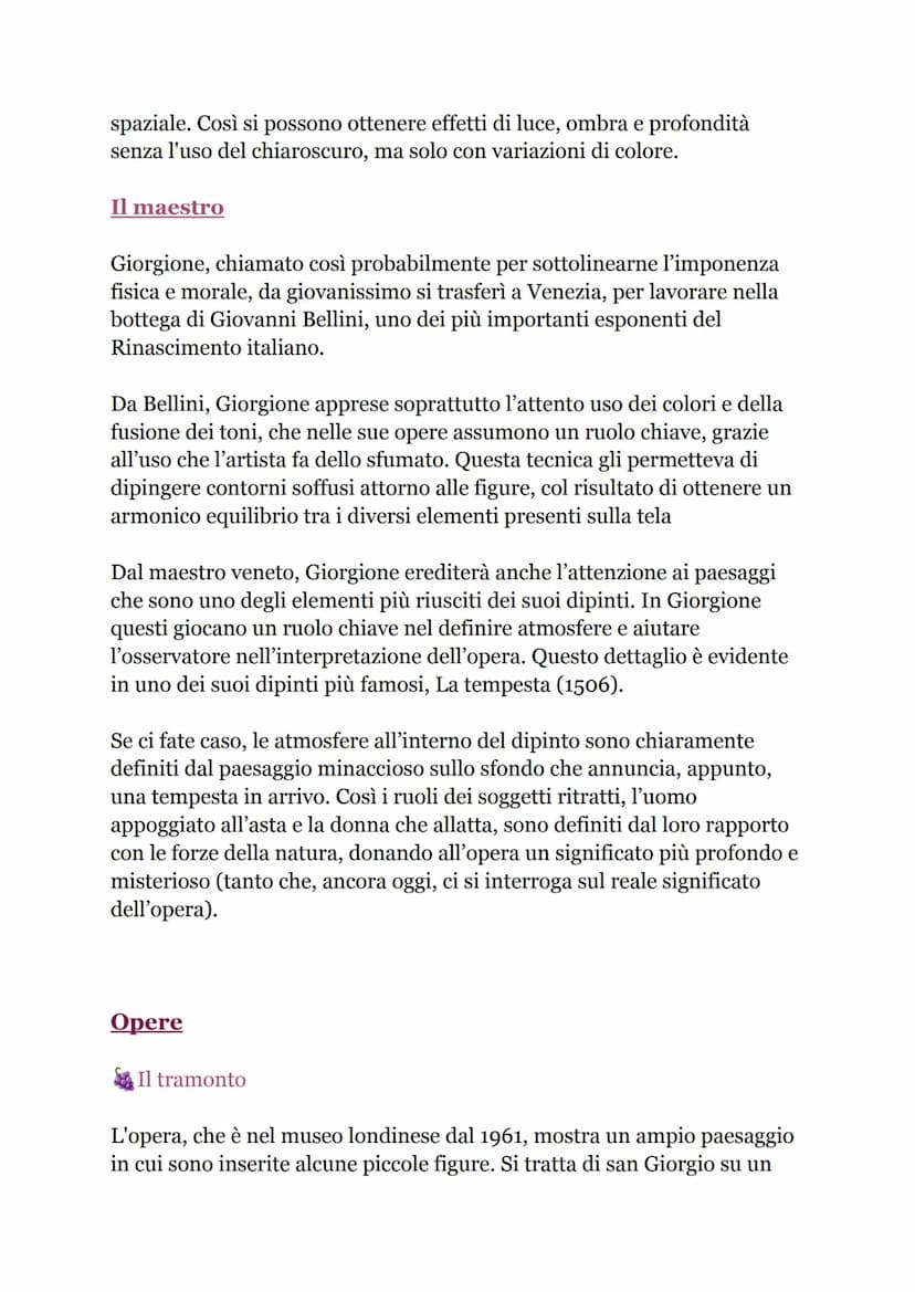 Vita e biografia
Giorgione
Introduzione:
Ci sono artisti la cui vita è circondata da un alone di mistero, in cui il
racconto prevale sulla c