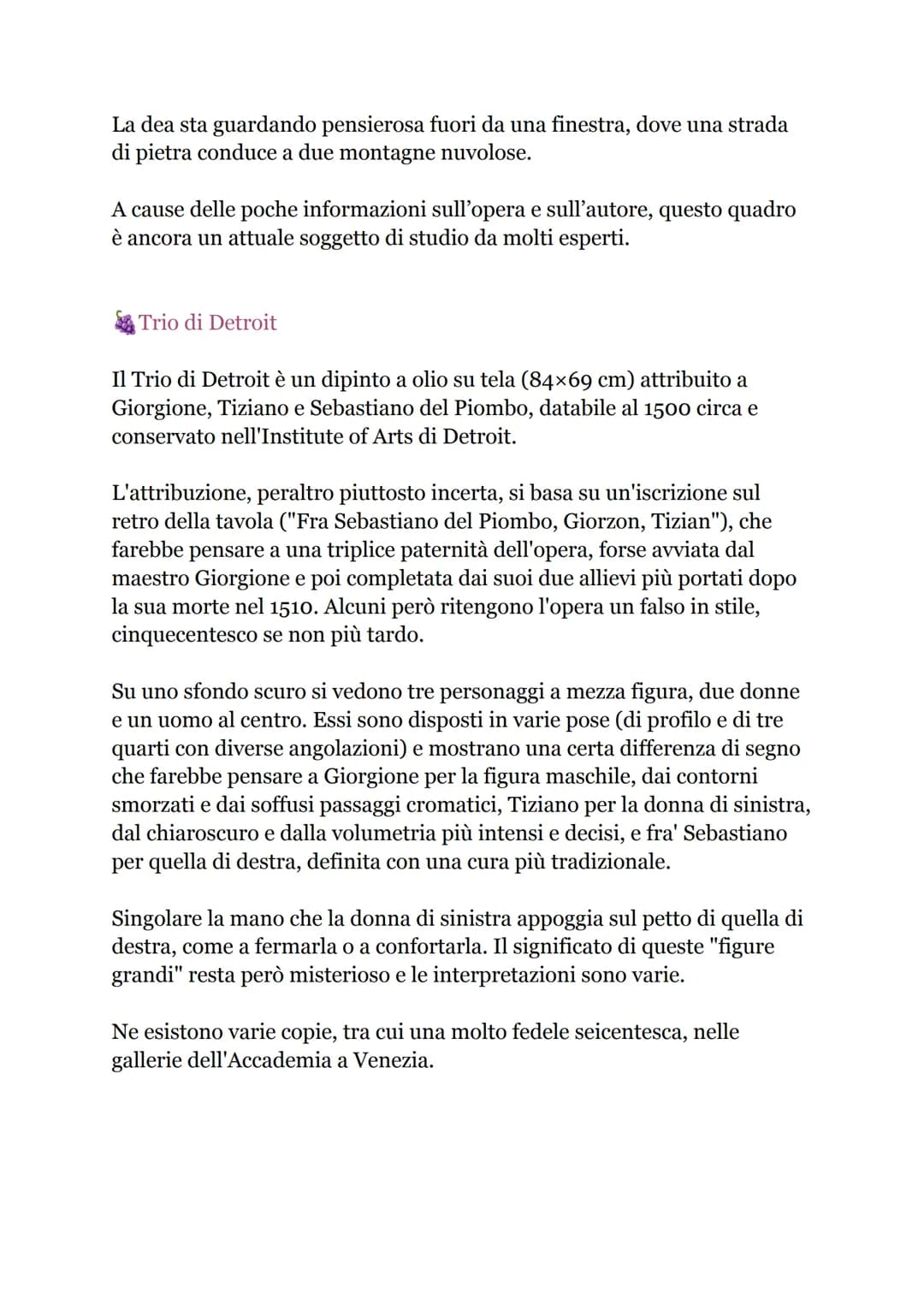 Vita e biografia
Giorgione
Introduzione:
Ci sono artisti la cui vita è circondata da un alone di mistero, in cui il
racconto prevale sulla c