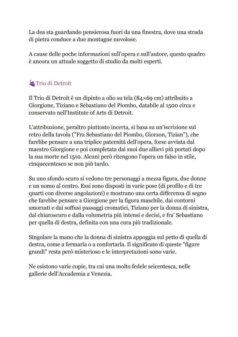 Vita e biografia
Giorgione
Introduzione:
Ci sono artisti la cui vita è circondata da un alone di mistero, in cui il
racconto prevale sulla c