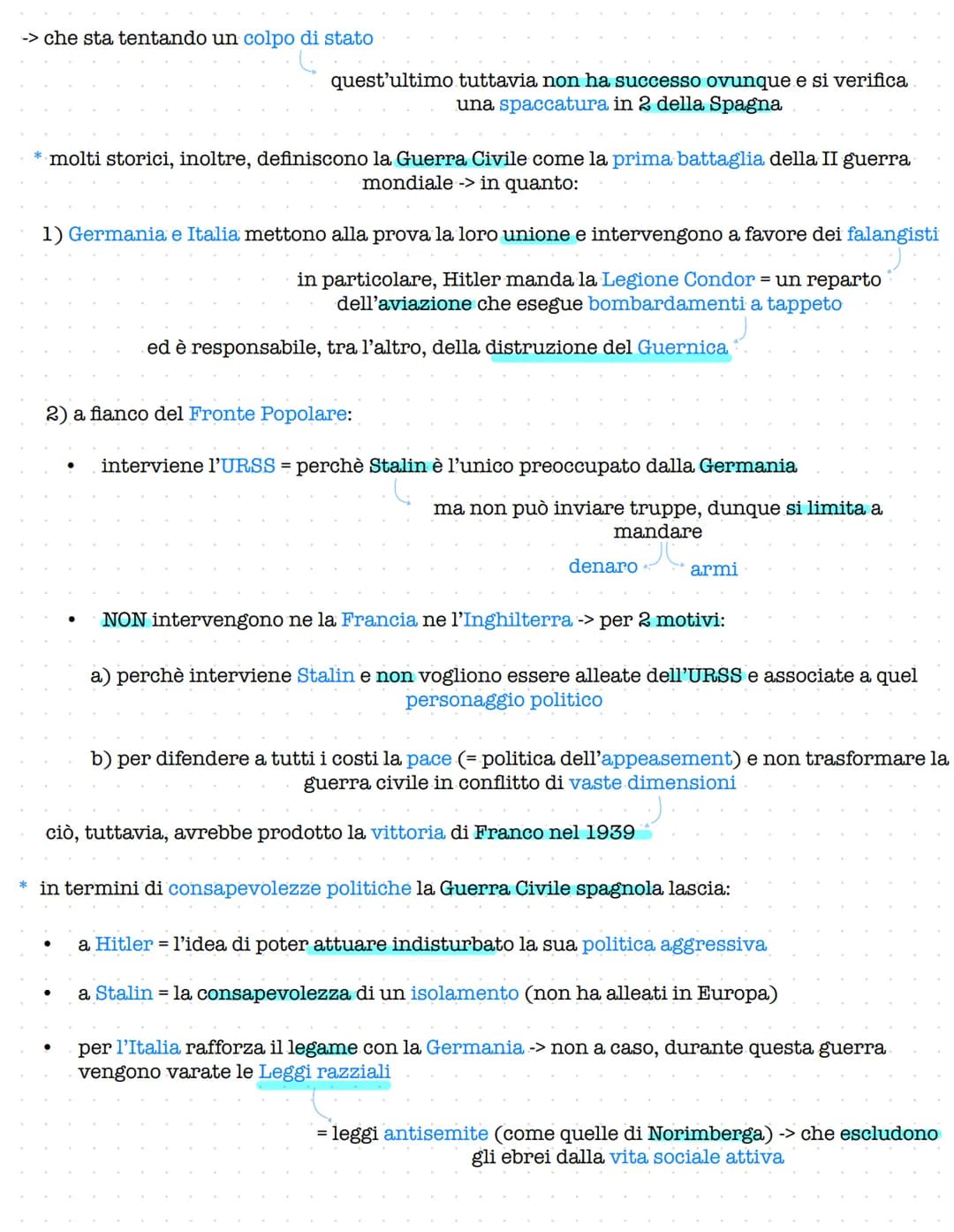 II GUERRA MONDIALE
* prima di descrivere le dinamiche del conflitto occorre far focus su una serie di avvenimenti
che:
hanno portato l'Europ