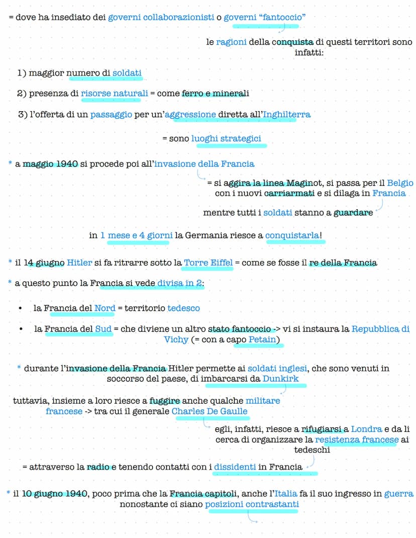 II GUERRA MONDIALE
* prima di descrivere le dinamiche del conflitto occorre far focus su una serie di avvenimenti
che:
hanno portato l'Europ