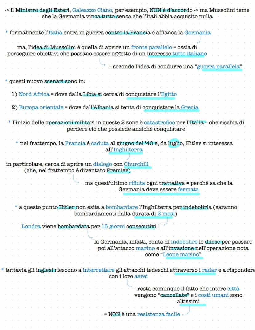 II GUERRA MONDIALE
* prima di descrivere le dinamiche del conflitto occorre far focus su una serie di avvenimenti
che:
hanno portato l'Europ