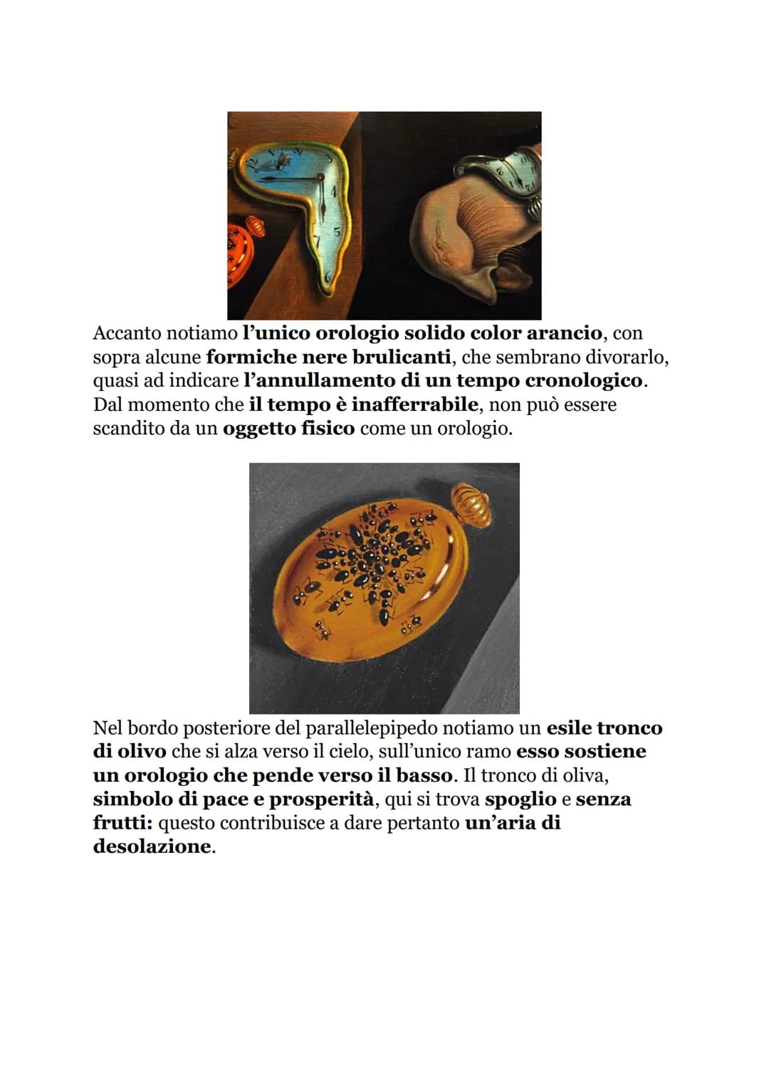 <<La persistenza della memoria»: il capolavoro di
Salvador Dalì
Descrizione de La persistenza della memoria di
Salvador Dalí
L'opera mostra 