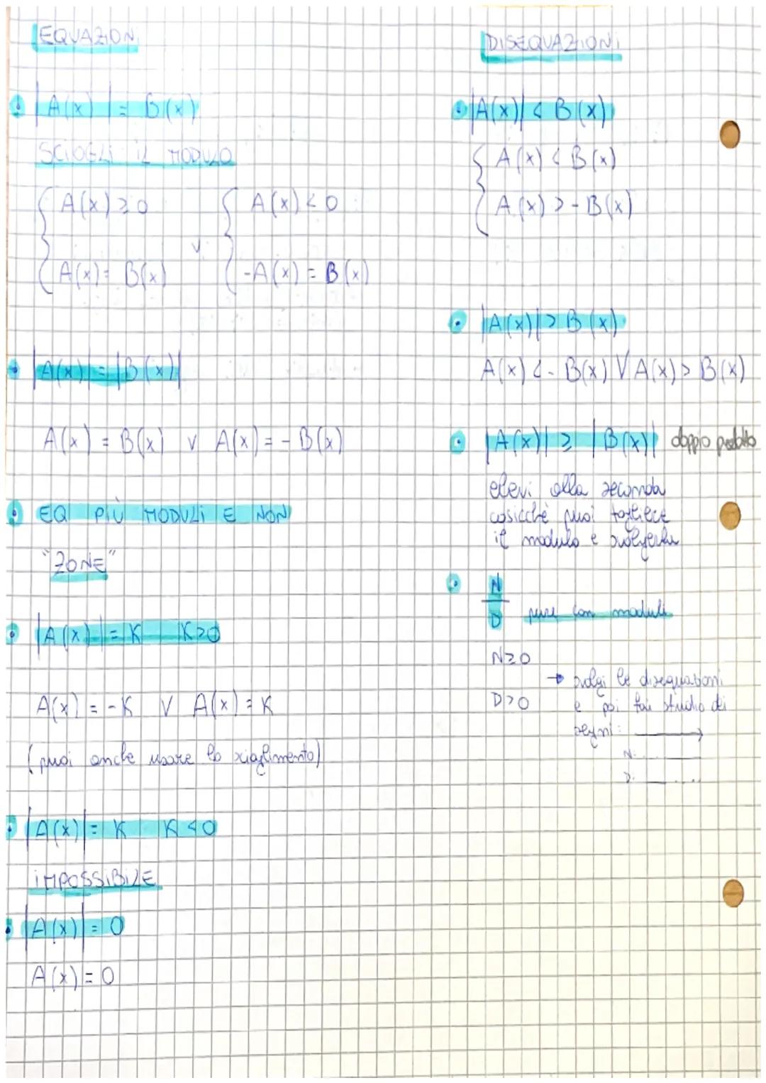 EQUAZIONI CON VALORE ASSOLUTO
Valore assoluto:
O 1x1 = { ²
131= {
●
NEGATIVI X
X SEXO
-X SE X<o
Sessendo 3
20
SE IL NUMERO È POSITIVO
RIMANE