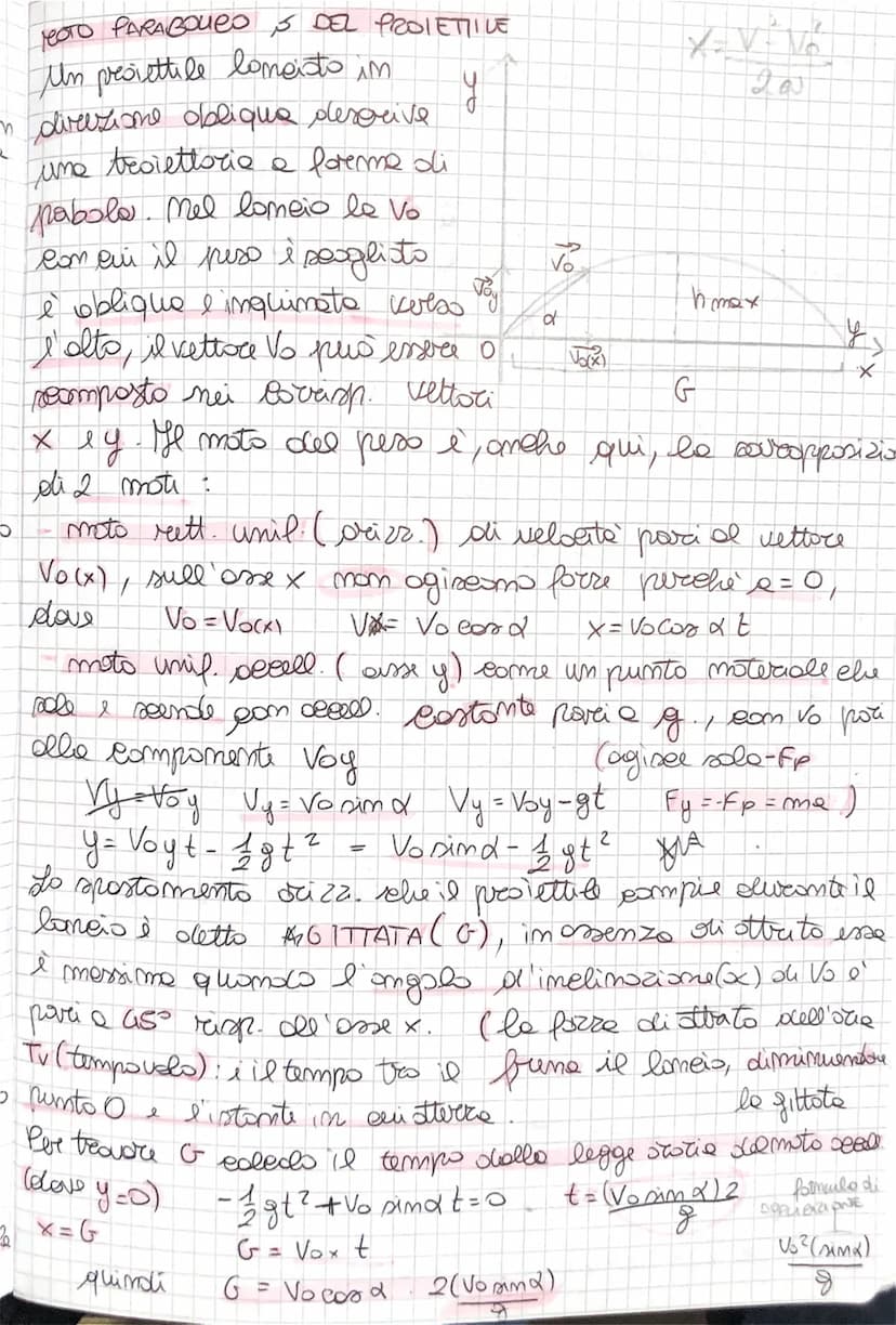 
<p>Il moto del proiettile può essere descritto come un moto parabolico, in cui la traiettoria segue una curva libera. Questo movimento comb