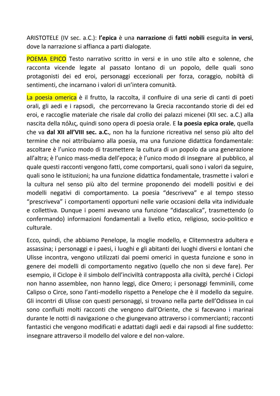 
<p>Nel IV secolo a.C., Aristotele, definito uno dei più grandi filosofi della storia, ha delineato la poetica dell'epica. Egli ha affermato