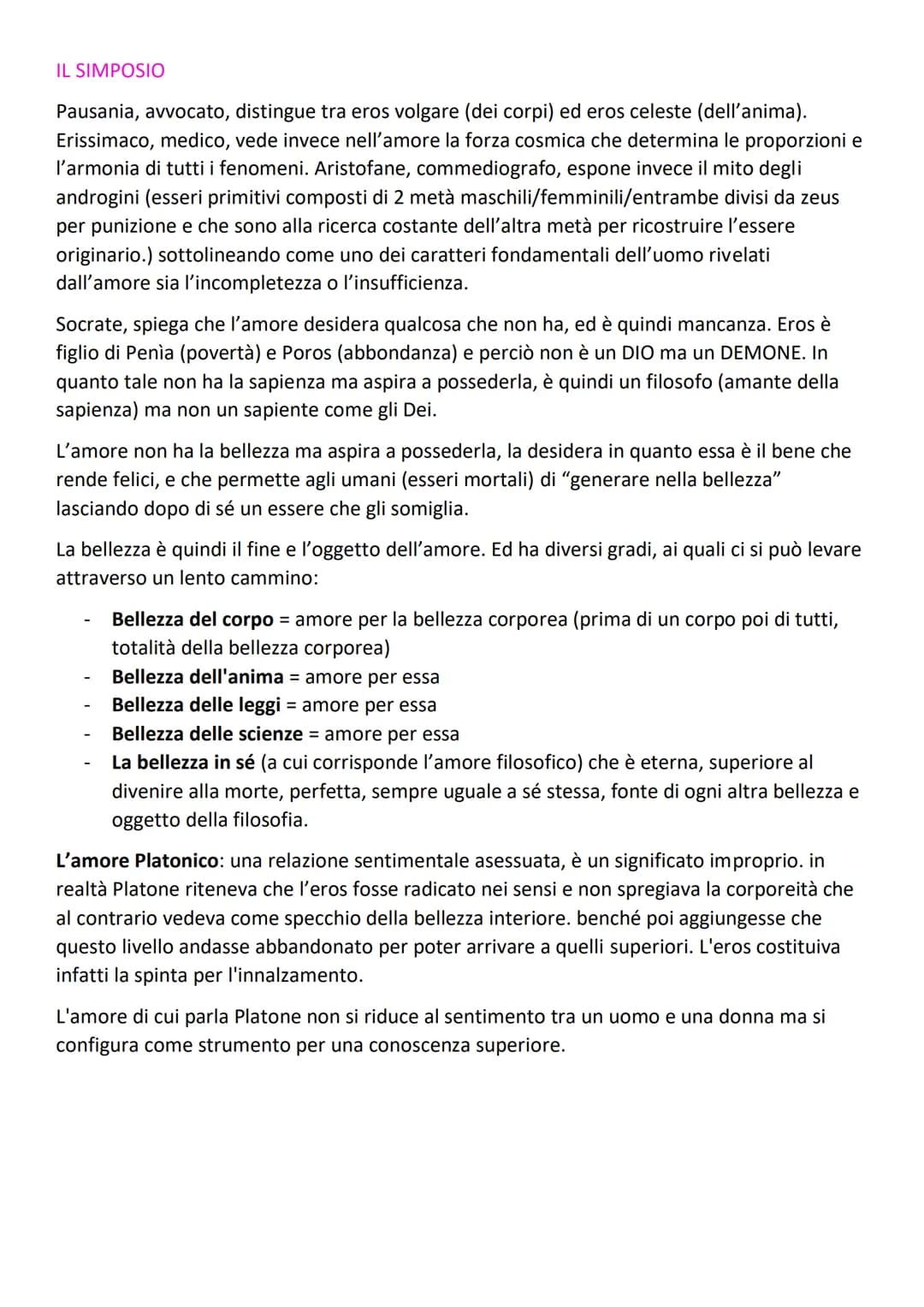 LA TEORIA DELLE IDEE:
Platone da molta importanza al metodo socratico delle definizioni, interpretandolo come il
primo passo verso un sapere