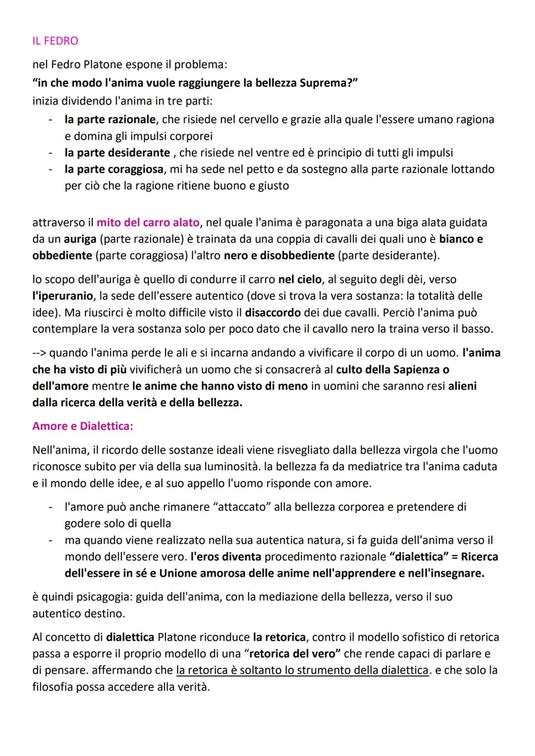 LA TEORIA DELLE IDEE:
Platone da molta importanza al metodo socratico delle definizioni, interpretandolo come il
primo passo verso un sapere