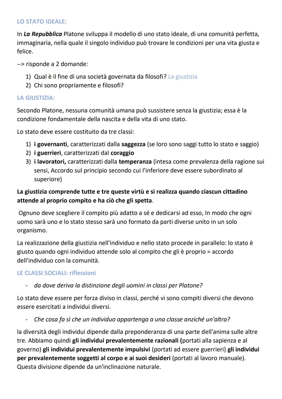 LA TEORIA DELLE IDEE:
Platone da molta importanza al metodo socratico delle definizioni, interpretandolo come il
primo passo verso un sapere