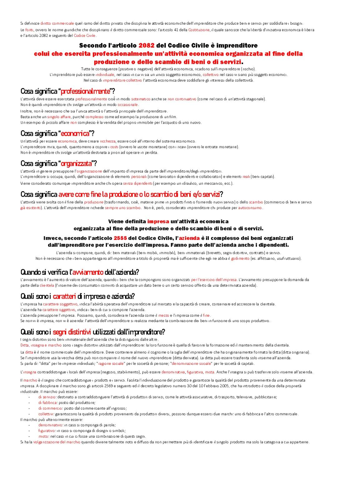 L’imprenditore e l’impresa