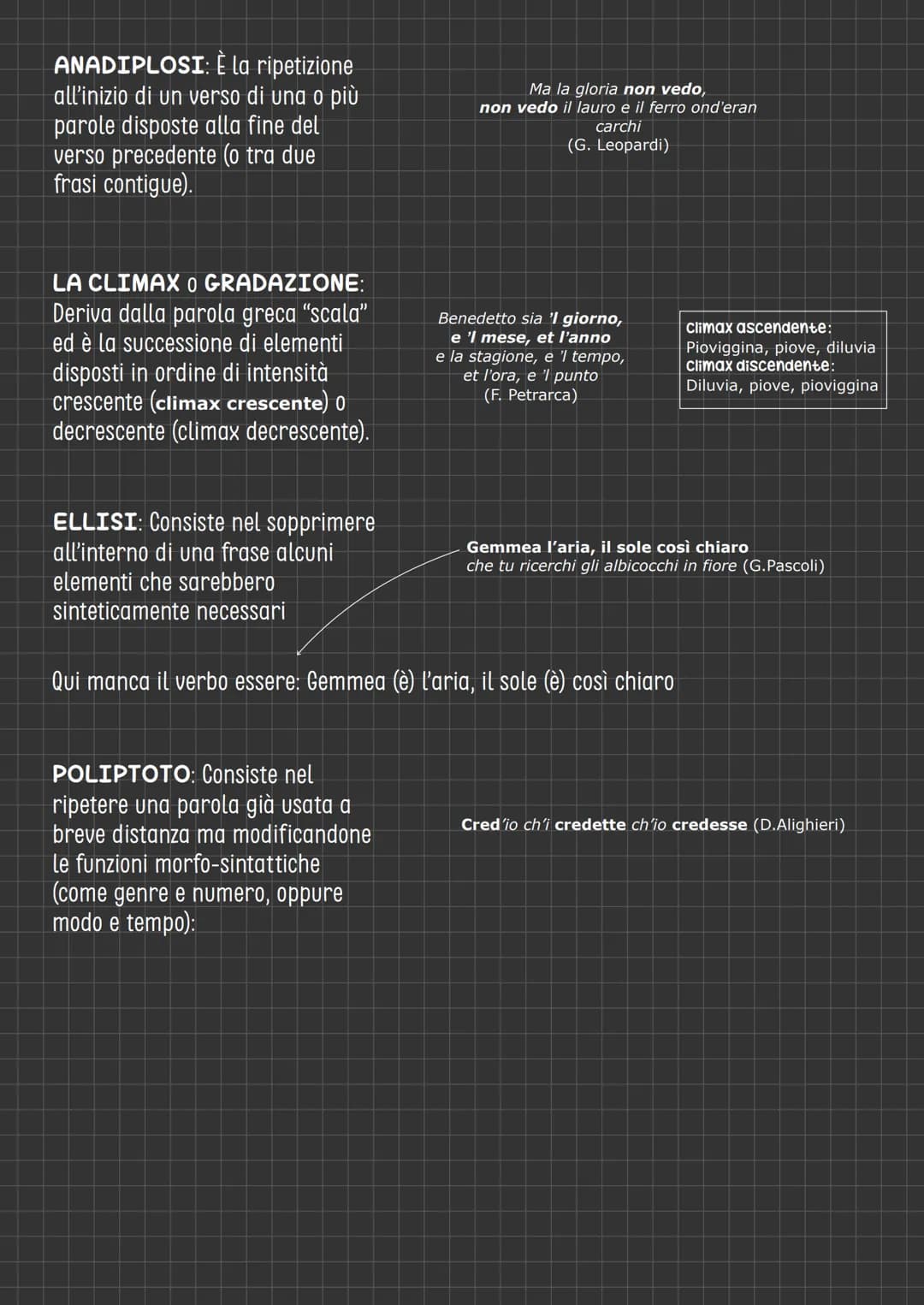 de figure reporiche
ordine
di
Le figure retoriche di ordine (o di posizione) agiscono sul piano sintattico: spesso viene
alterata la regolar