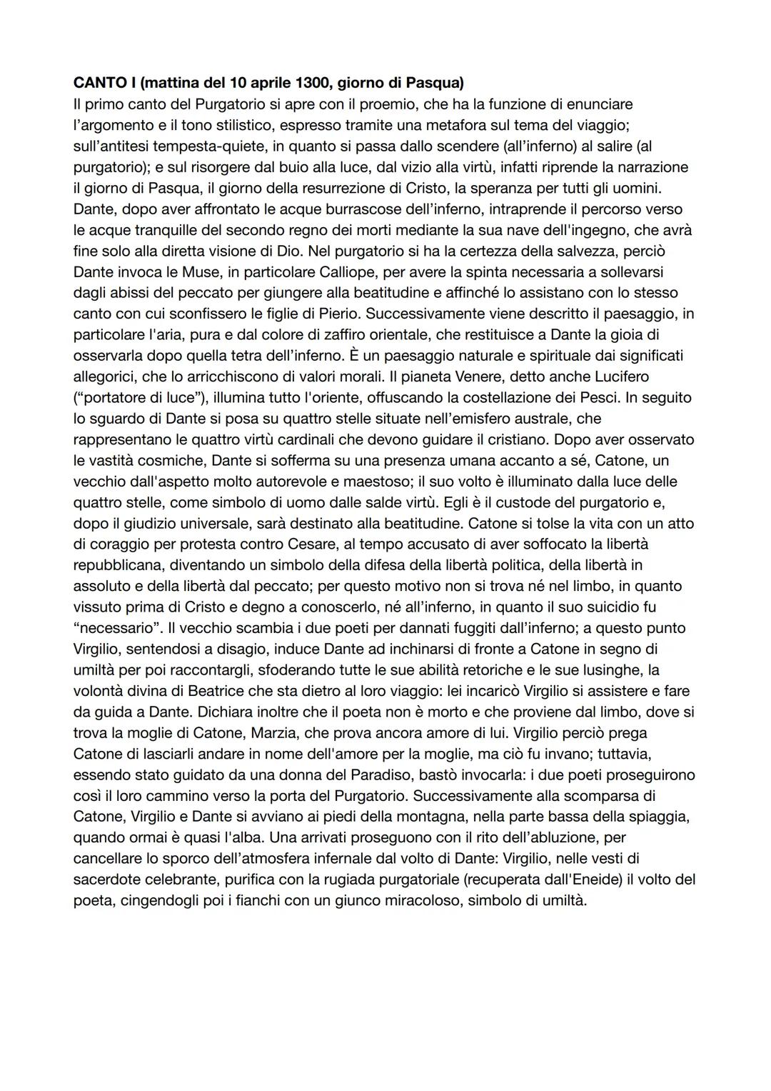 IL PURGATORIO
Il purgatorio dantesco è un'invenzione medievale nata dopo la caduta di Lucifero. È inteso
come regno temporalmente limitato e