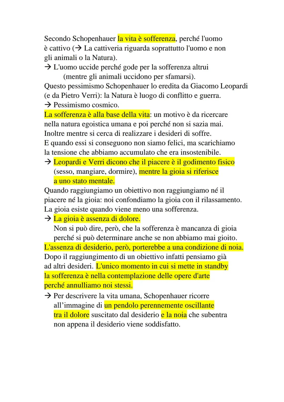 Arthur Schopenhauer
• La vita
Schopenhauer tende più verso la sinistra hegeliana (come
Kierkegaard), nonostante egli abbia avuto Schulz come