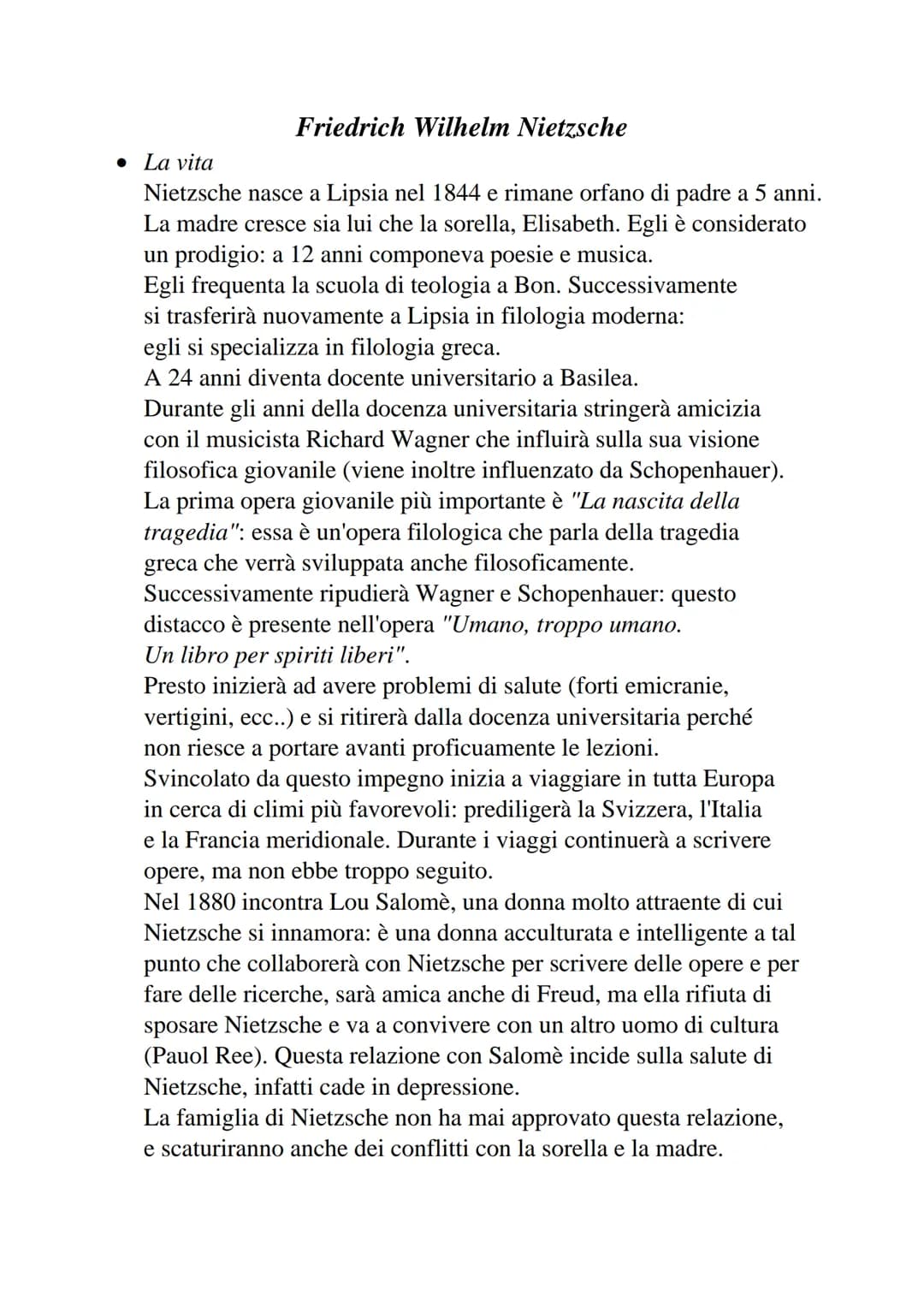 Arthur Schopenhauer
• La vita
Schopenhauer tende più verso la sinistra hegeliana (come
Kierkegaard), nonostante egli abbia avuto Schulz come