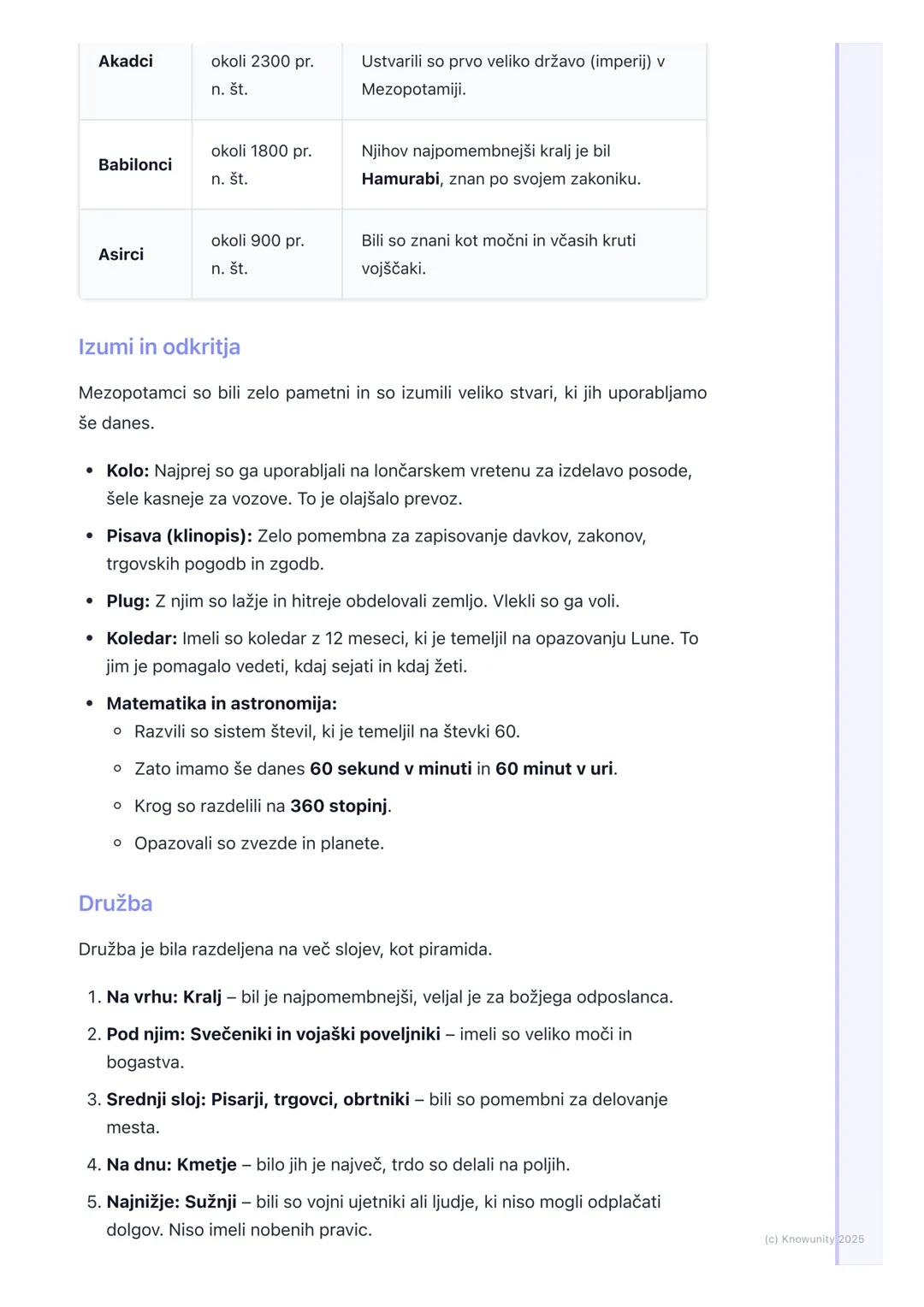 # Mezopotamija

Osnovno o Mezopotamiji

Mezopotamija pomeni "dežela med rekama". To je bilo eno prvih območij na
svetu, kjer so ljudje začel