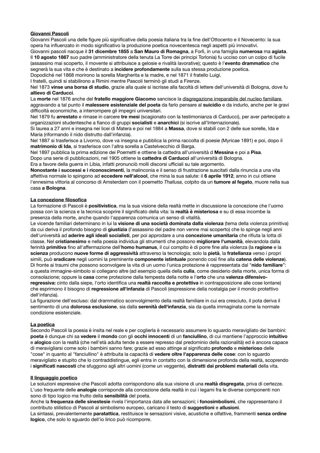 # Giovanni Pascoli

Giovanni Pascoli una delle figure più significative della poesia italiana tra la fine dell'Ottocento e il Novecento: la 