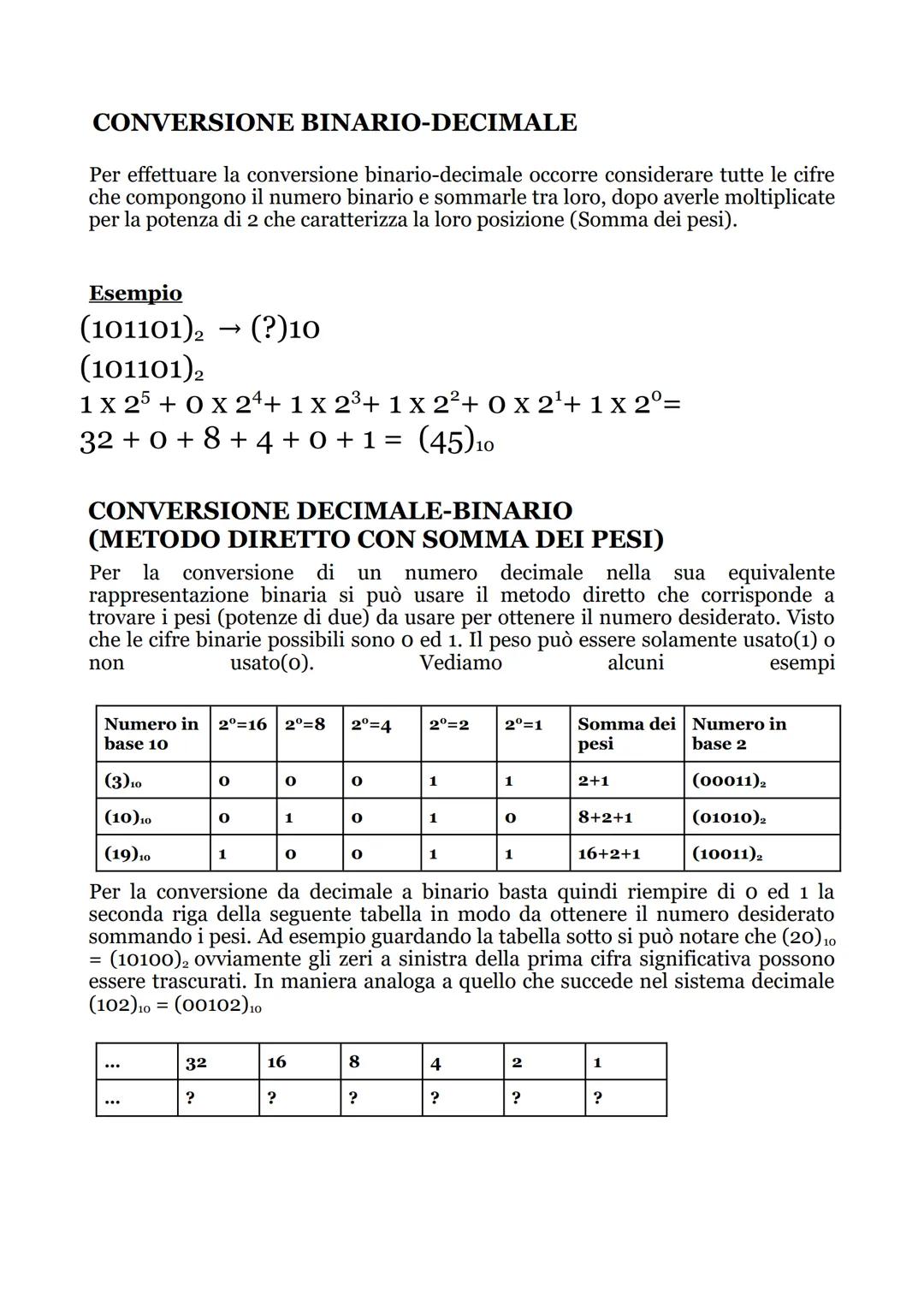 SISTEMI DI NUMERAZIONE
821
IL SISTEMA DECIMALE
La base del sistema decimale è 10
I simboli del sistema decimale sono: 0 1 2 3456789
Il siste