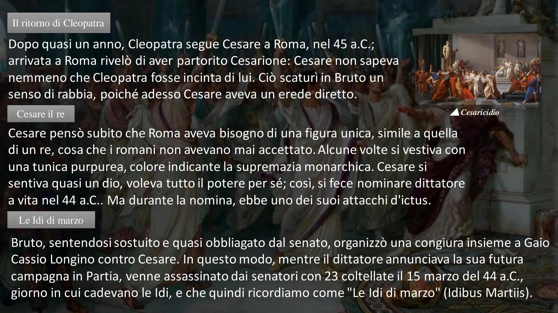 
<h2 id="introduzione">Introduzione</h2>
<p>Caivs Ivlius Caesar, noto come Giulio Cesare, è stato un personaggio di grande rilievo nella sto