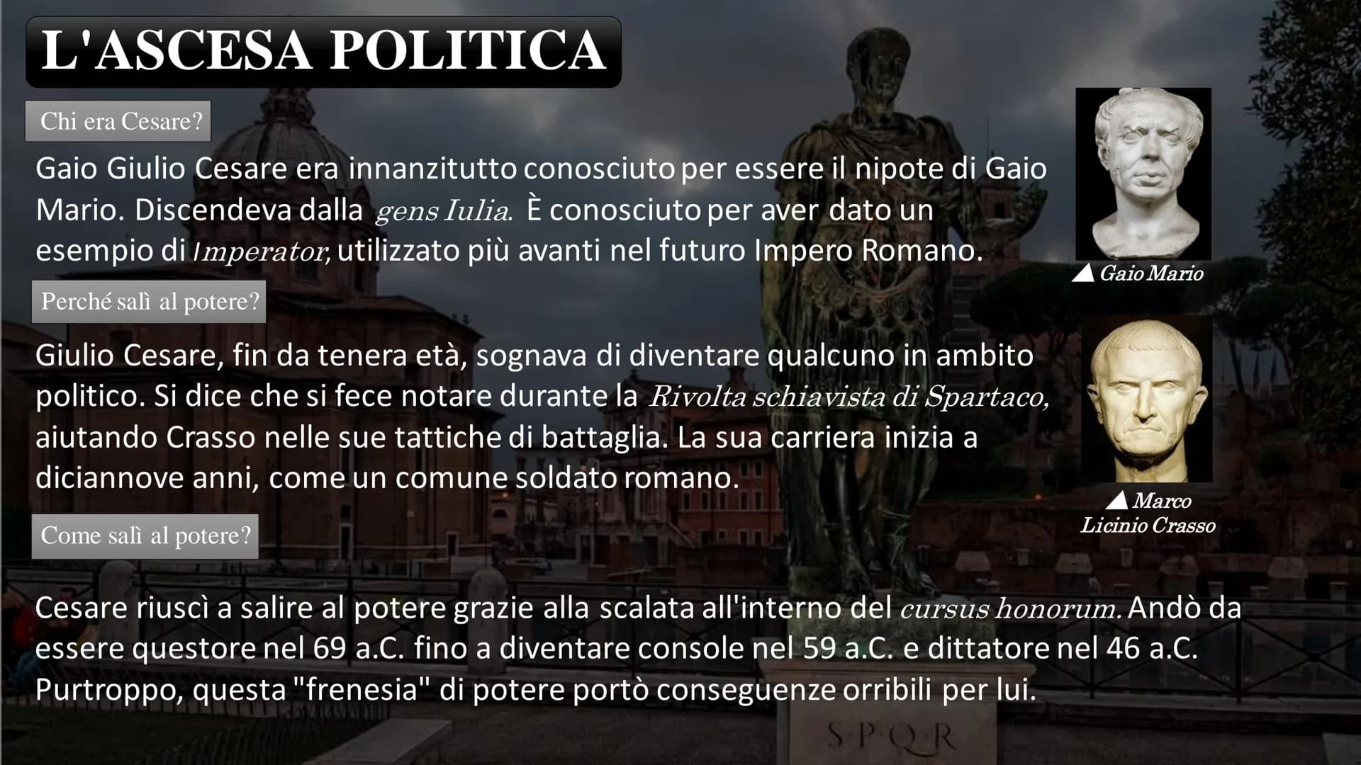 
<h2 id="introduzione">Introduzione</h2>
<p>Caivs Ivlius Caesar, noto come Giulio Cesare, è stato un personaggio di grande rilievo nella sto