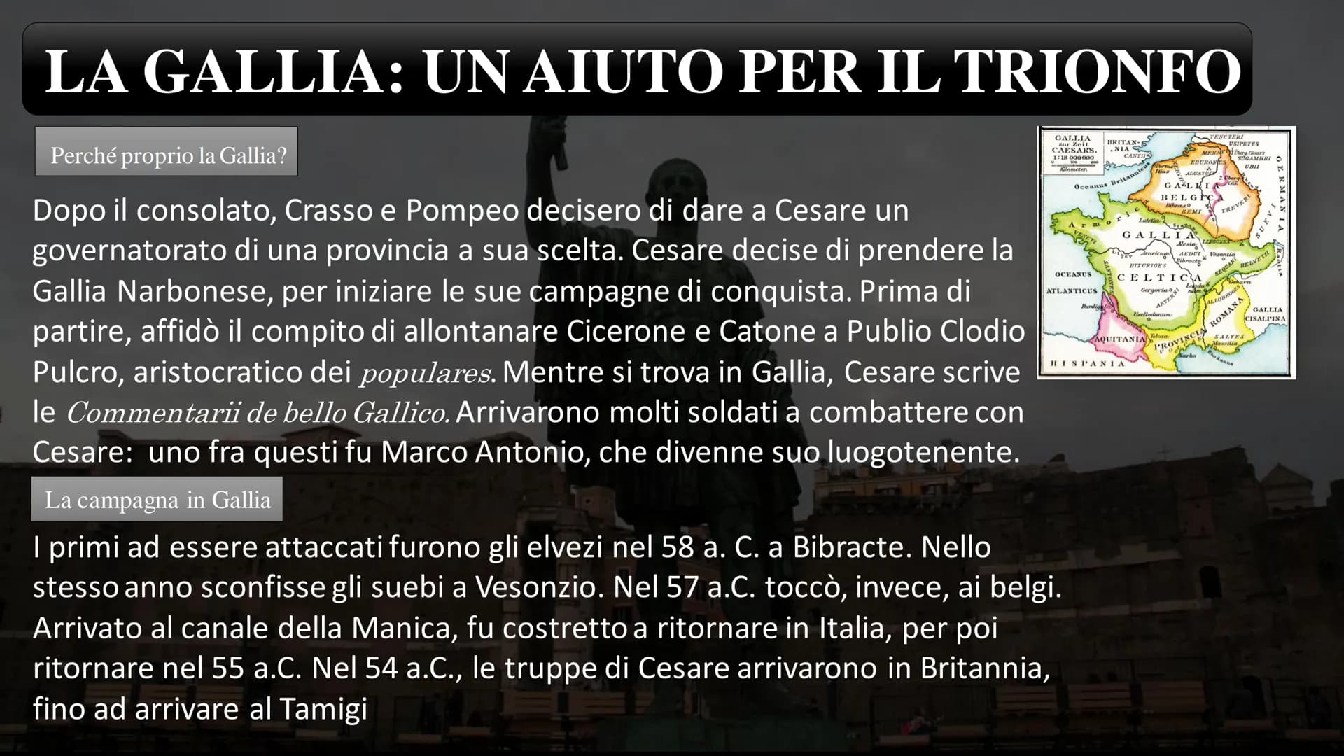 
<h2 id="introduzione">Introduzione</h2>
<p>Caivs Ivlius Caesar, noto come Giulio Cesare, è stato un personaggio di grande rilievo nella sto