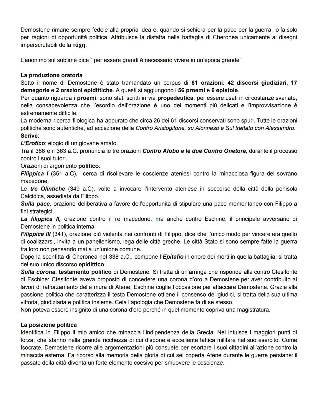 Demostene
Nasce ad Atene nel 384 a.C. Era figlio di un ricco commerciante ateniese che porta il suo stesso nome, e di
Cleobule. A soli 7 ann