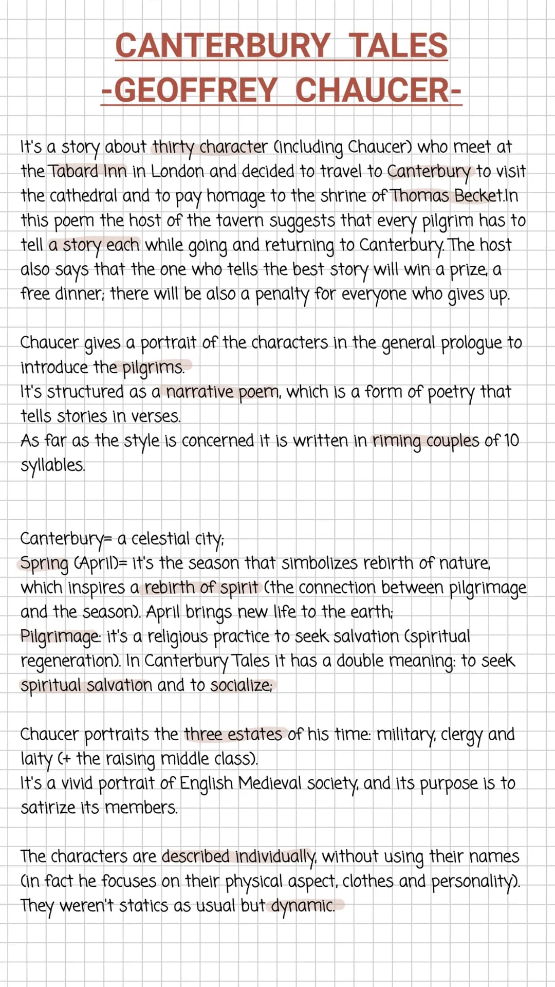 CANTERBURY TALES
-GEOFFREY CHAUCER-
It's a story about thirty character (including Chaucer) who meet at
the Tabard Inn in London and decided