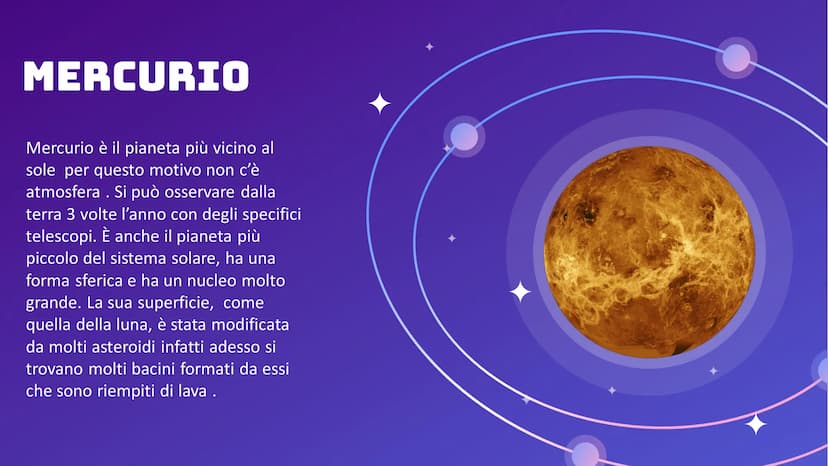 IL SISTEMA SOLARE CHE COS'È?
Il sistema solare è un insieme di pianeti
che orbitano attorno a una stella
principale: IL SOLE.
Si è formato 4