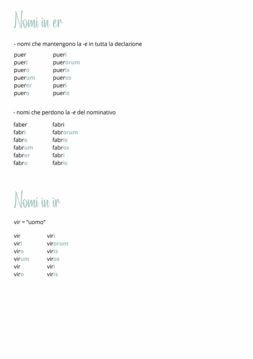 
<p>Le declinazioni latine sono un elemento fondamentale nella grammatica latina. Queste declinazioni includono cinque schemi principali, og