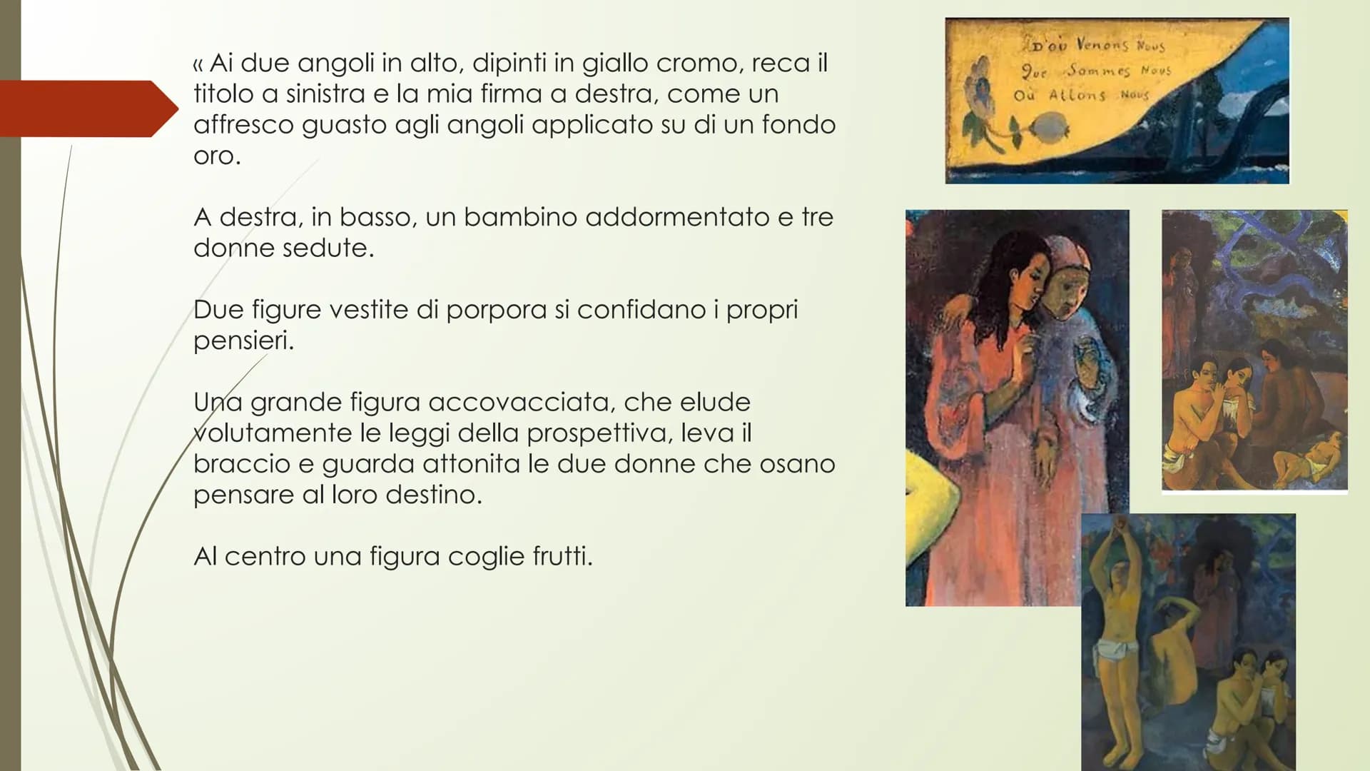Paul Gauguin
Parigi 1848- Polinesia 1903
Gauguin dopo la nascita a Parigi trascorre l'infanzia in Perù.
Tornato in Francia, si stabilisce nu