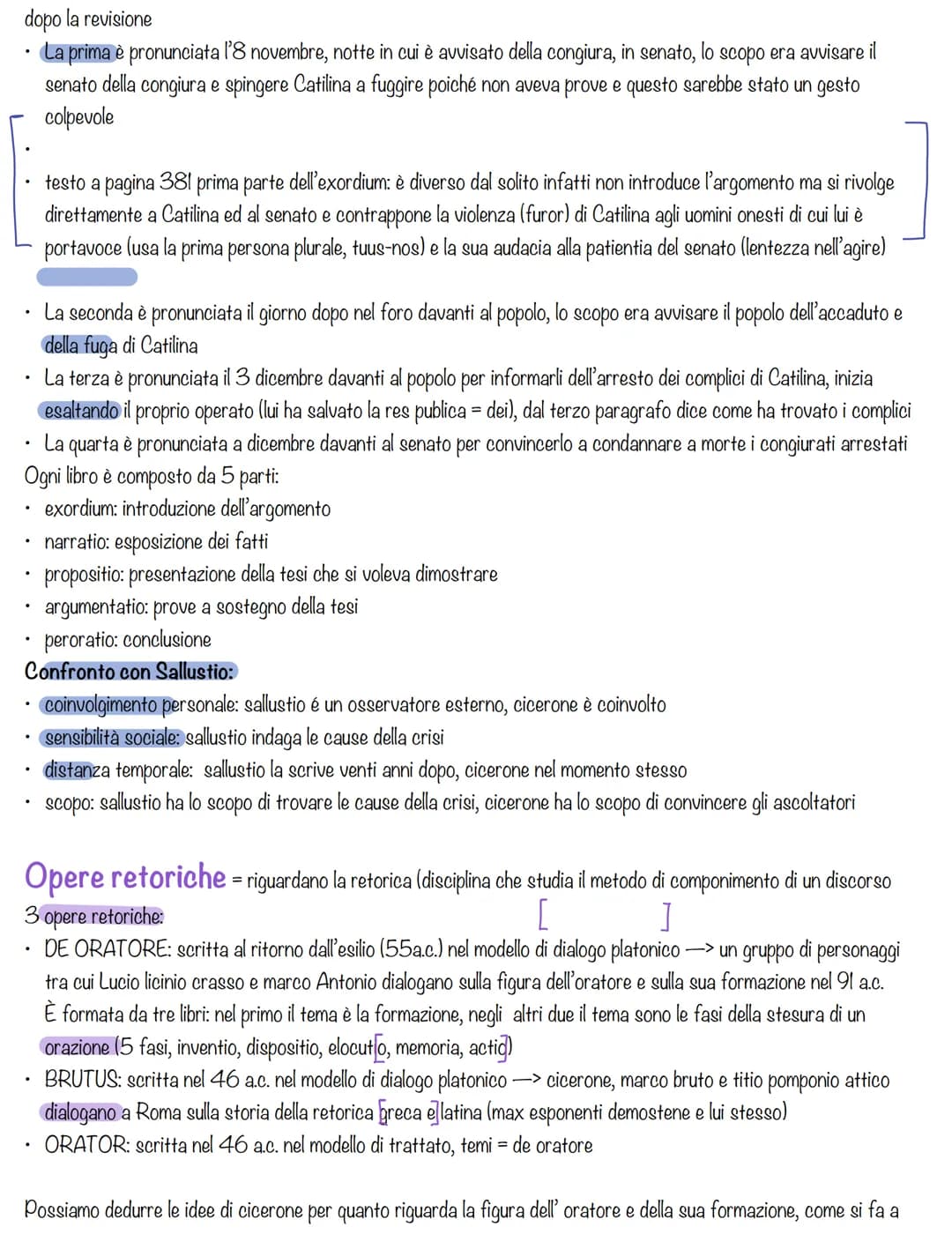 Cicerone è uno dei personaggi più importanti della storia e della letteratura, per primo si occupa della diffusione della
filosofia a Roma, 