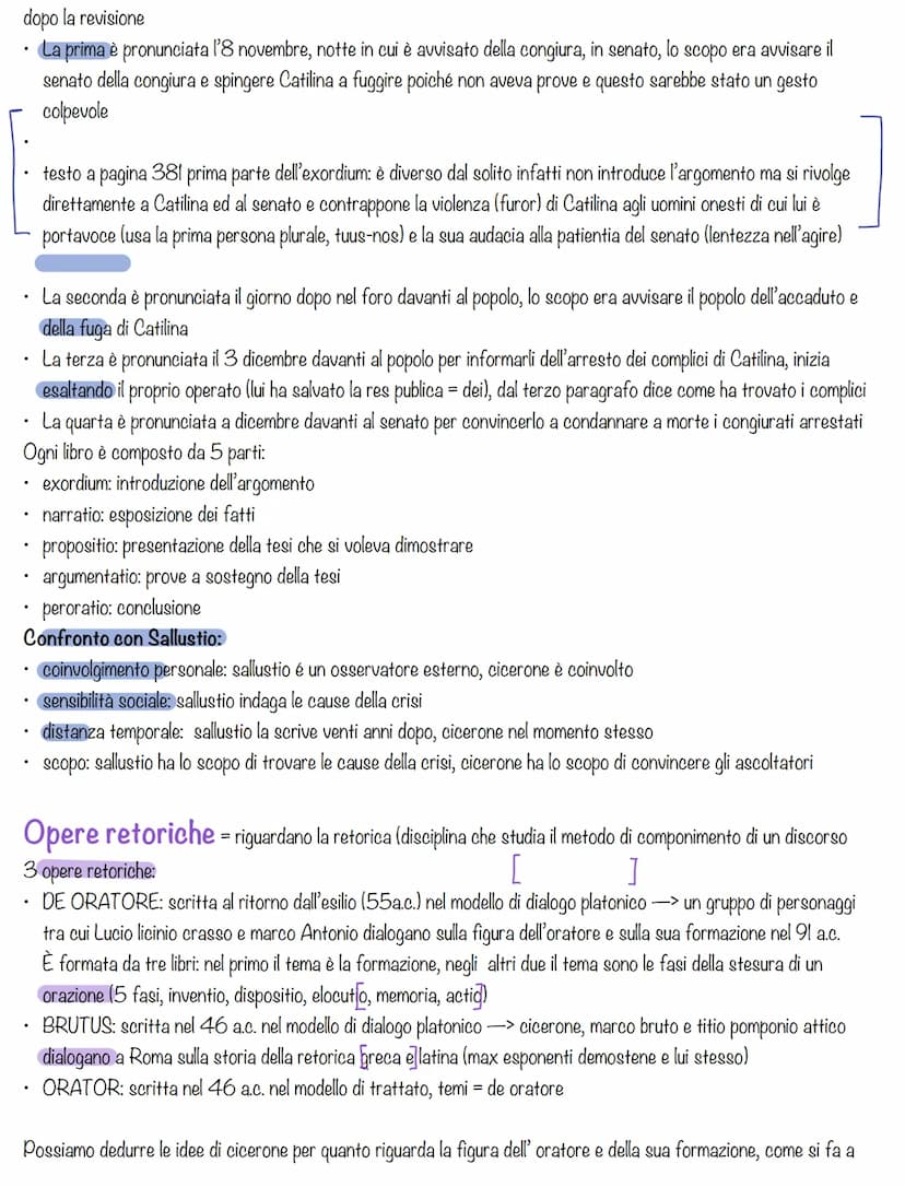 Cicerone è uno dei personaggi più importanti della storia e della letteratura, per primo si occupa della diffusione della
filosofia a Roma, 