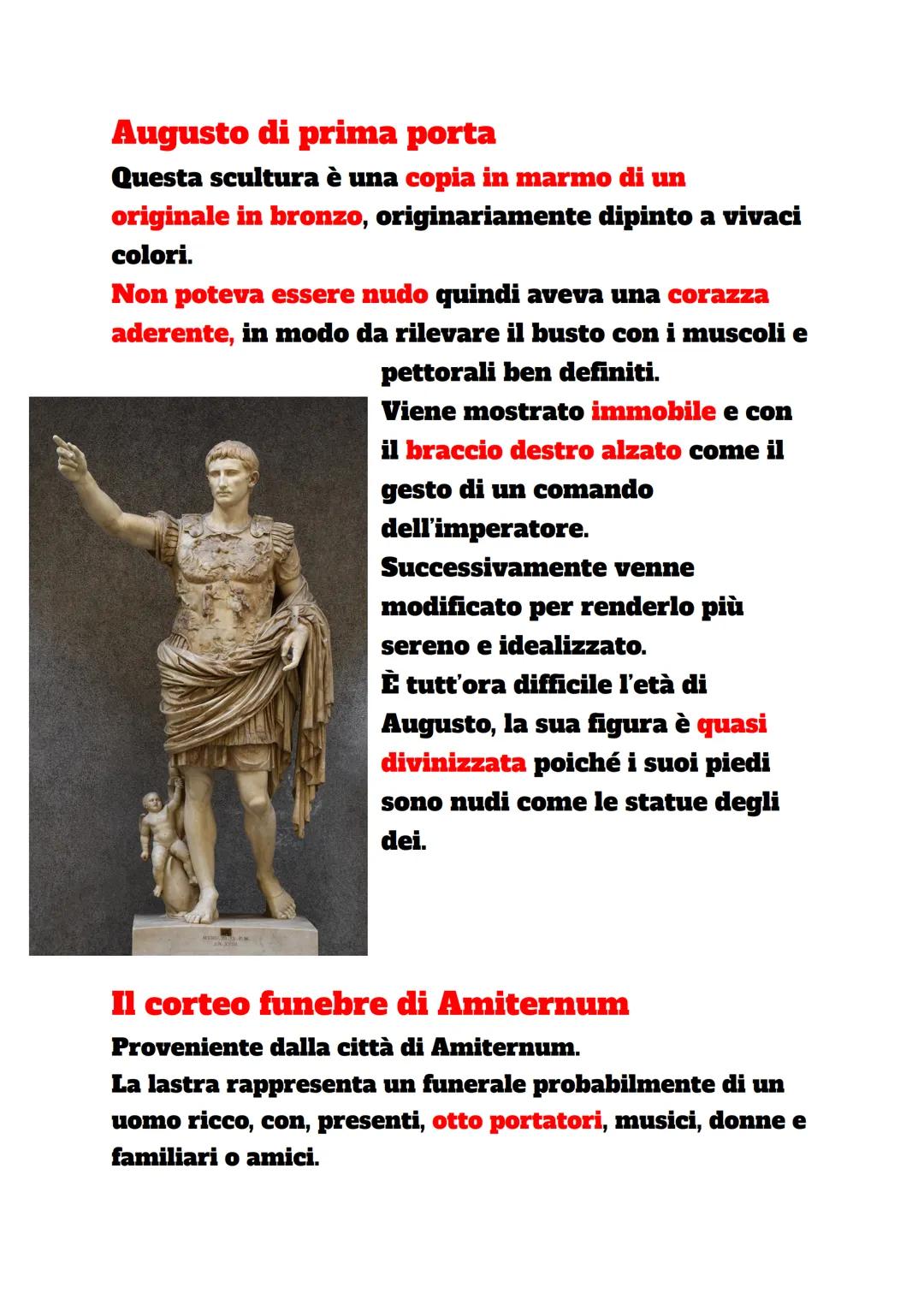 # Augusto di prima porta

Questa scultura è una copia in marmo di un
originale in bronzo, originariamente dipinto a vivaci
colori.

Non pote