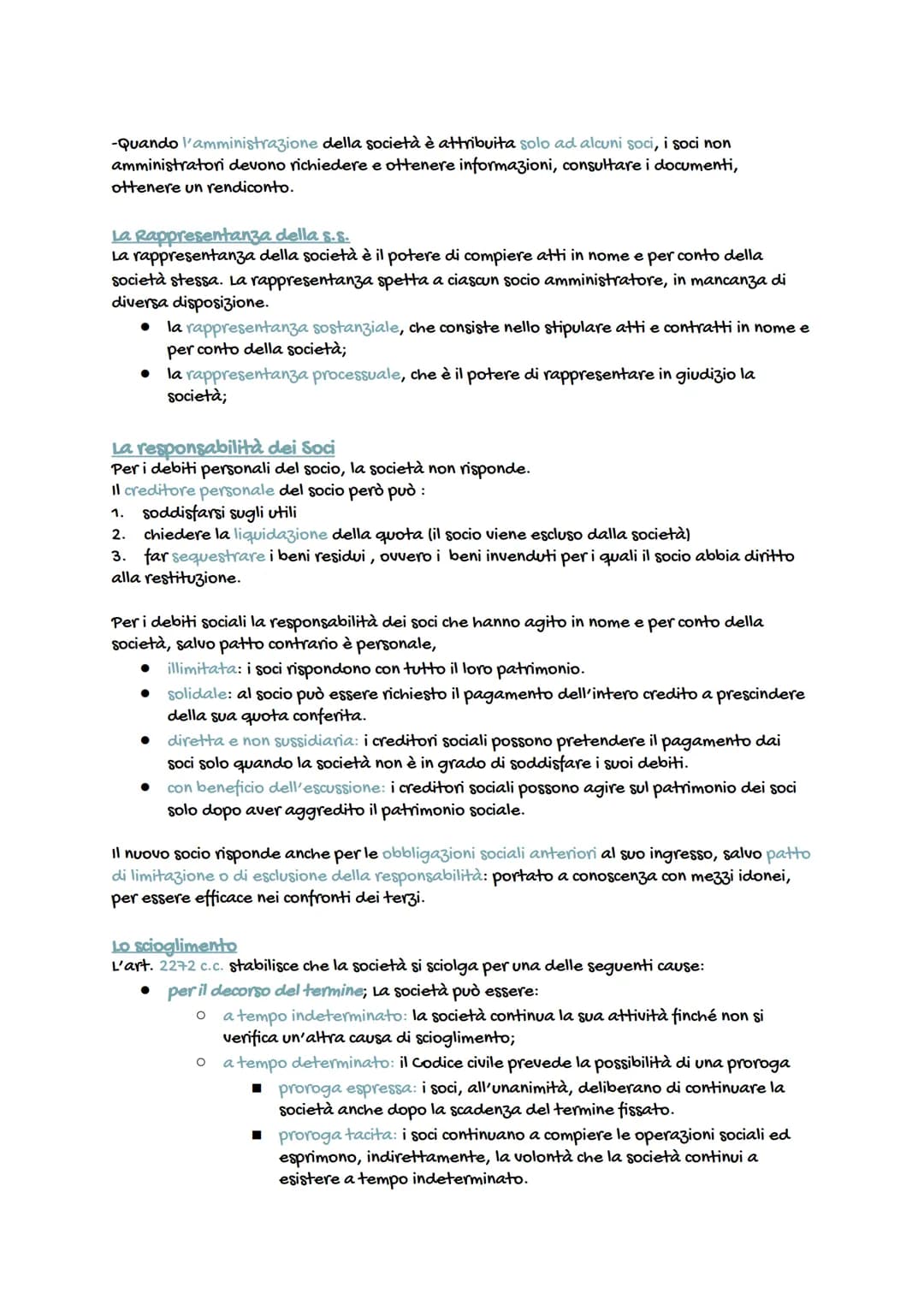 Le Società
L'impresa può essere esercitata da:
● Una sola persona: impresa individuale
Diverse persone: impresa collettiva/società
-> La soc