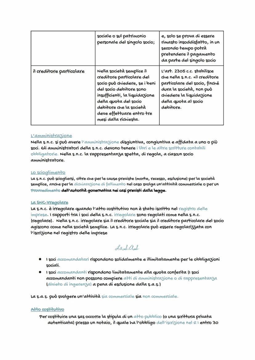 Le Società
L'impresa può essere esercitata da:
● Una sola persona: impresa individuale
Diverse persone: impresa collettiva/società
-> La soc