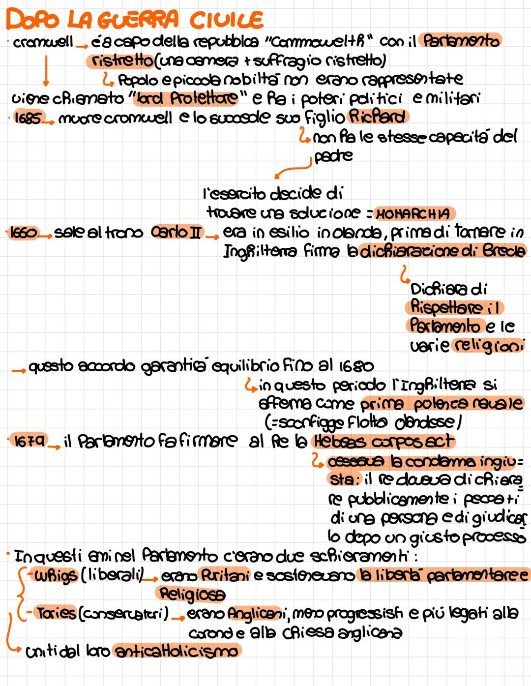 PARLAMENTARISMO INGLESE (monarchia costitucionale)
si estingue la monarchia Tudor con la morte di Elizabeth I
e sale al trono Giacomo I stua