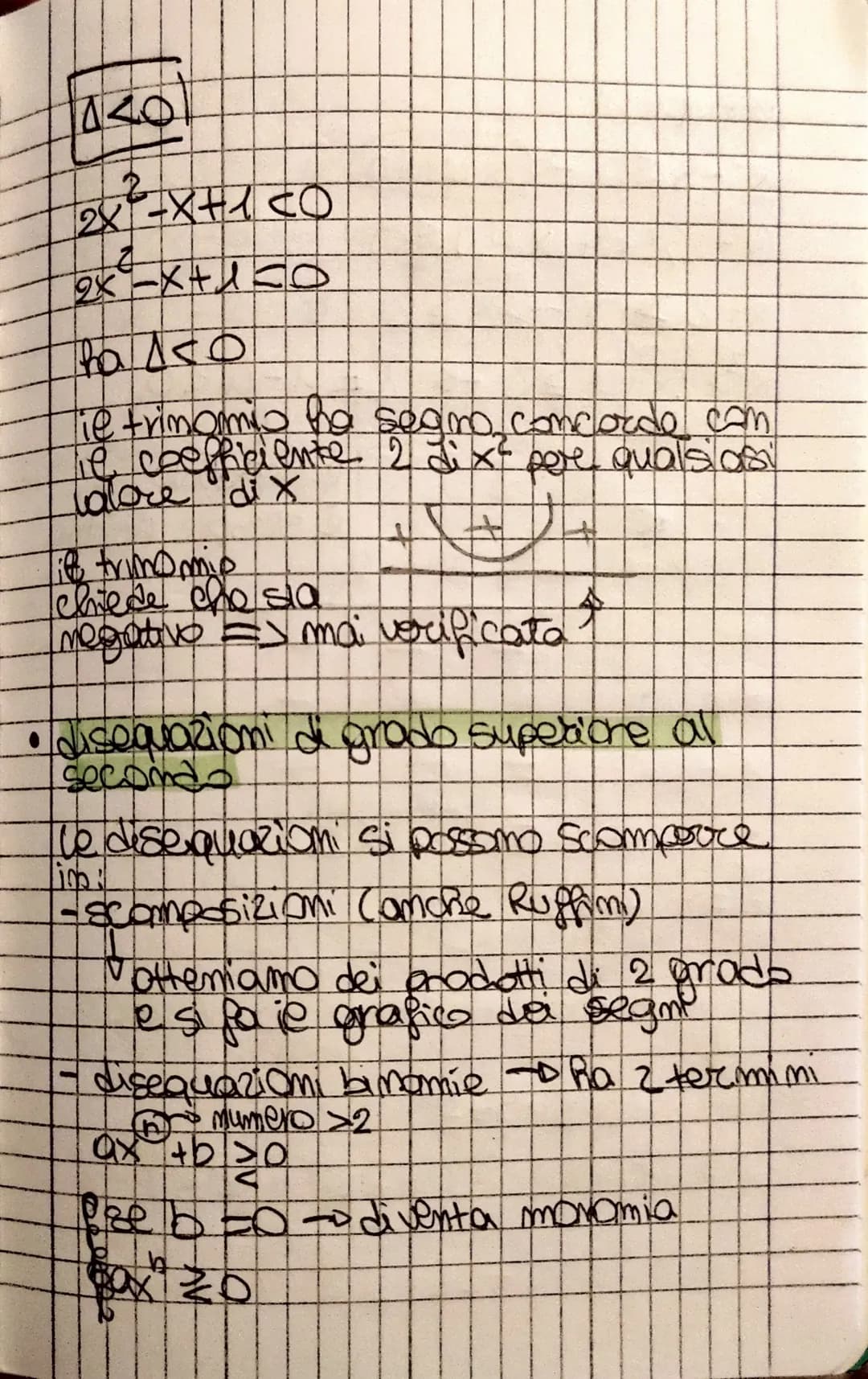 DISEQUAZIONI DI 2 GRADO
• simboli
>A posso considerare l'equazione ok de -
AVVIA
esempio:
(x-1) (3x+2) (x+6) > O
X->0 0X>
3x+2
>XXB
3
X+4500